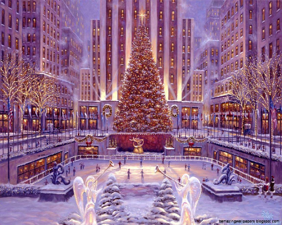 Winter Christmas Scene
