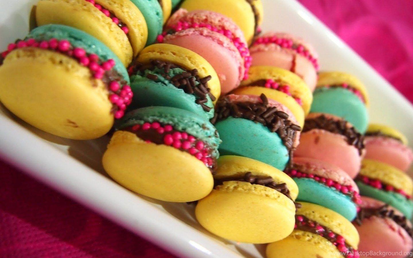 Colorful Macarons Wallpaper, High Definition, High Quality
