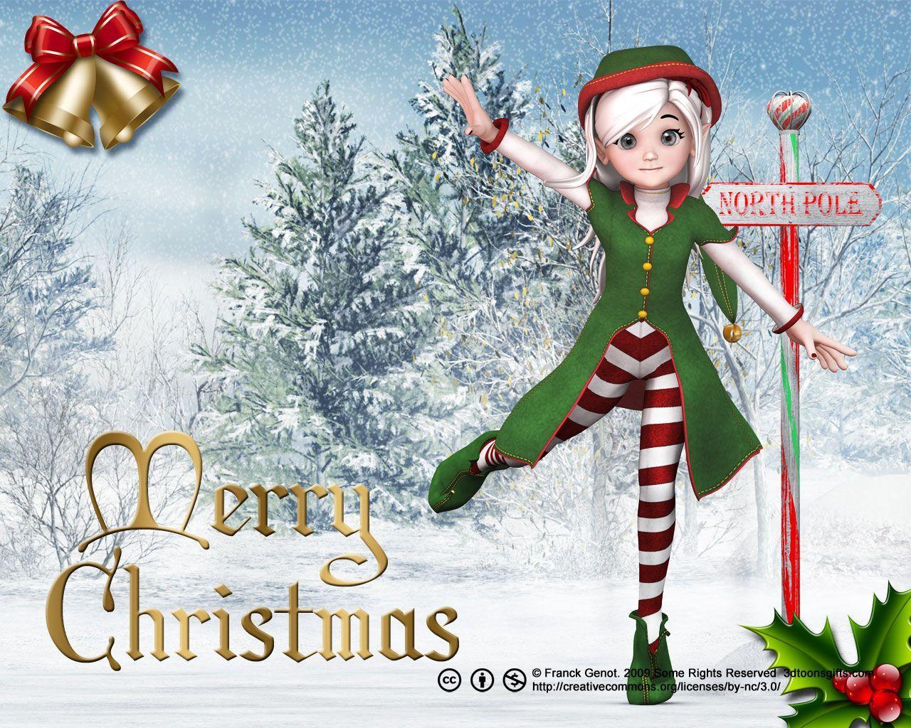 Christmas elf wallpaper. Ultimate Free Desktop Wallpaper