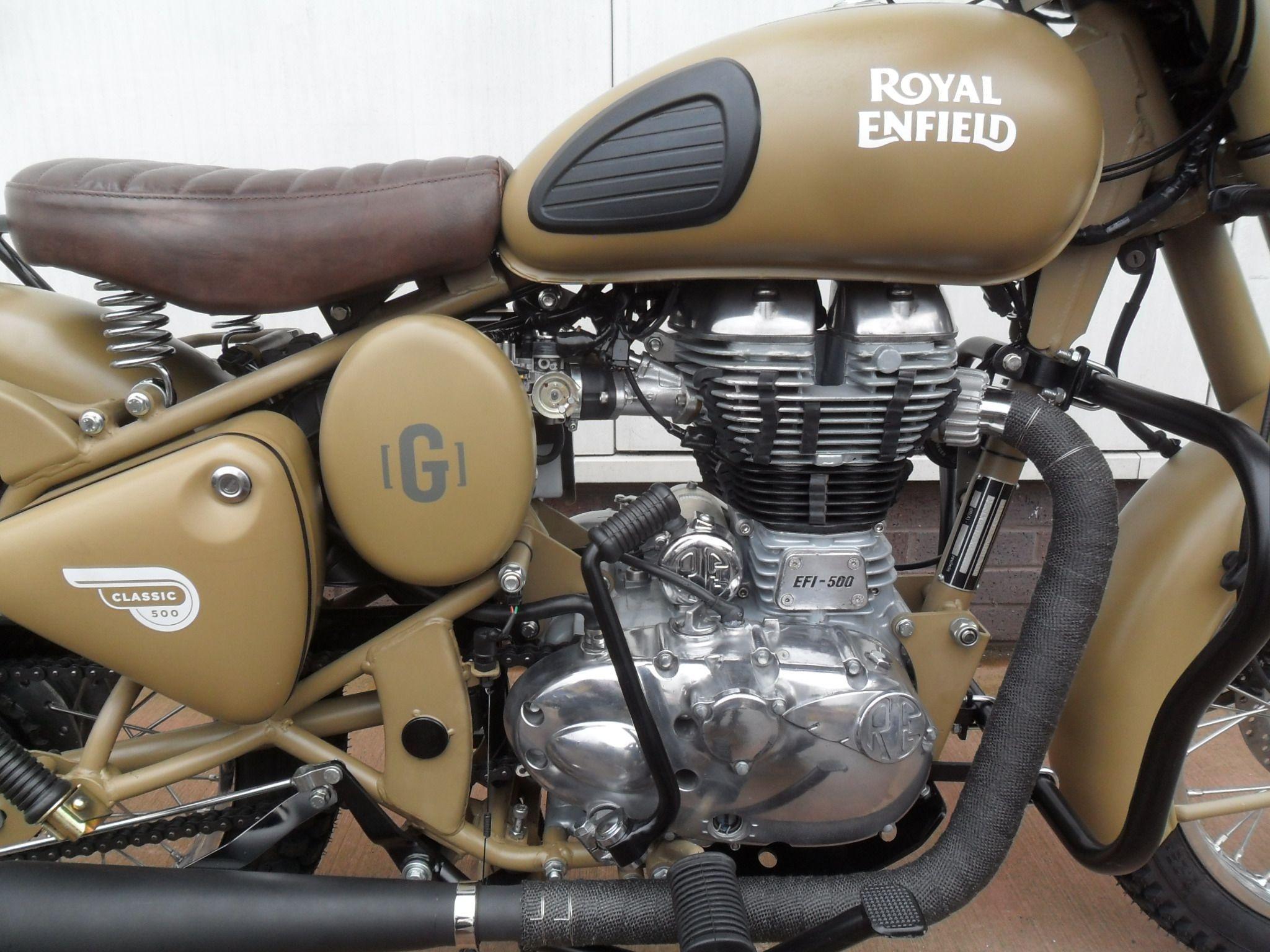 Royal Enfield Classic 500 Desert Storm by Gusto. Used Motorcycles