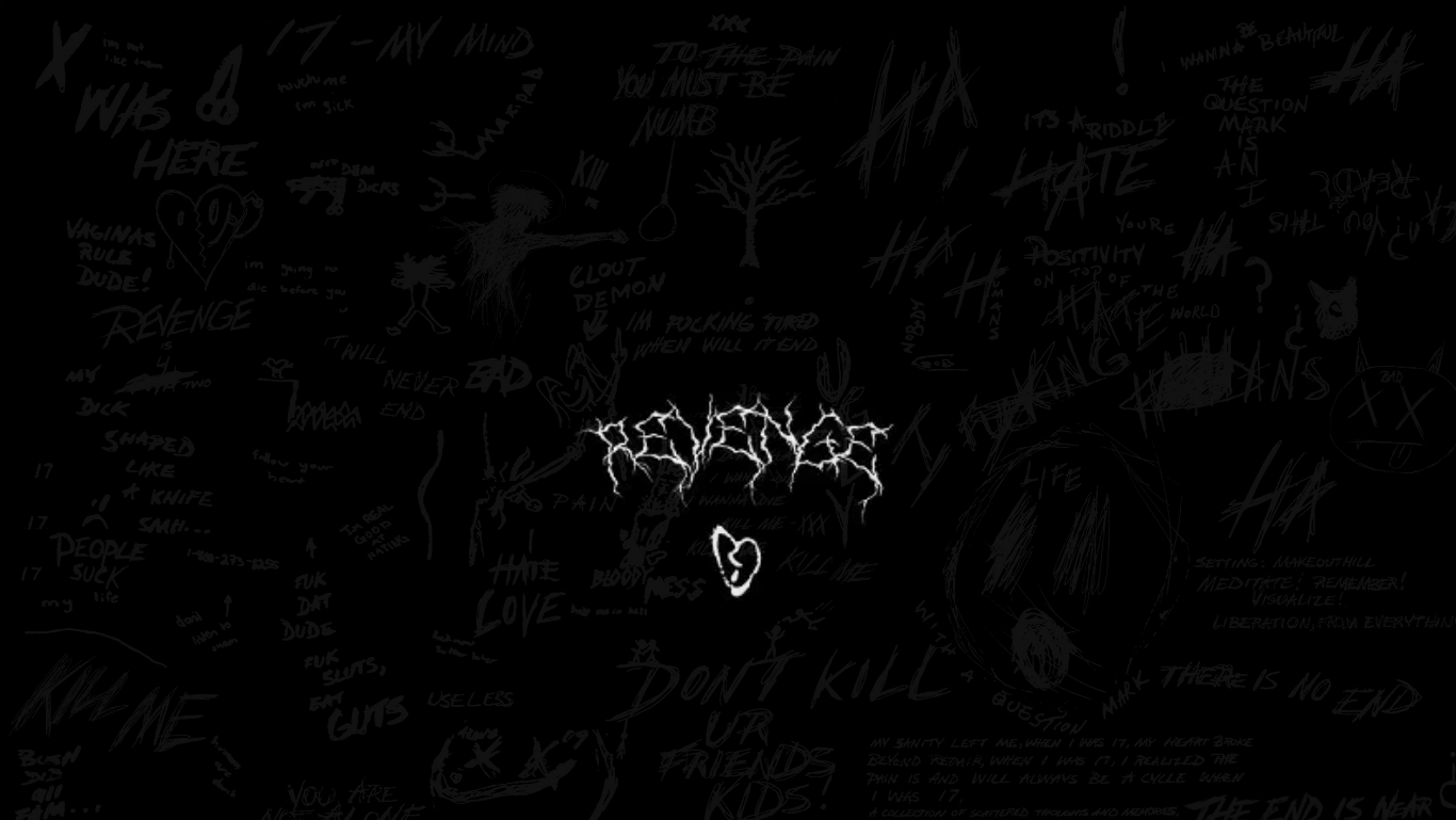 Made this xxxtentacion wallpapers out if his drawings! 