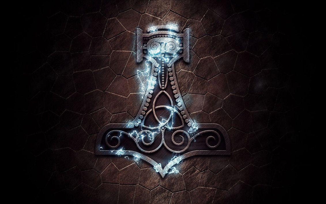 Thor Hammer Wallpaper Group , Download for free