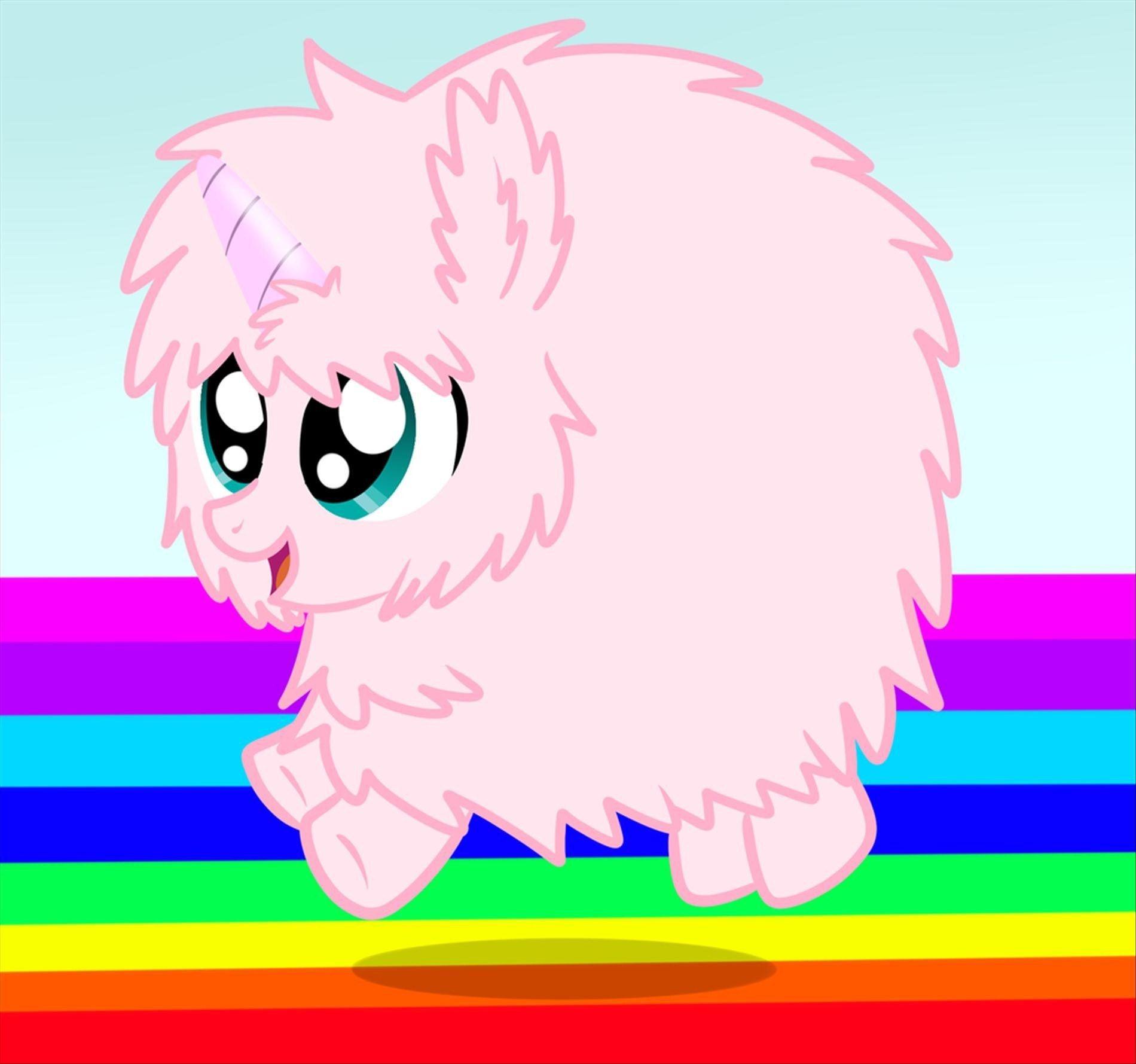 Fluffy Unicorn Wallpaper Pink Fluffy Unicorns Dancing On Rainbows