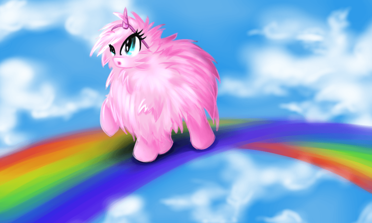 artist:kairaanix, oc, oc:fluffle puff, oc only, pink fluffy