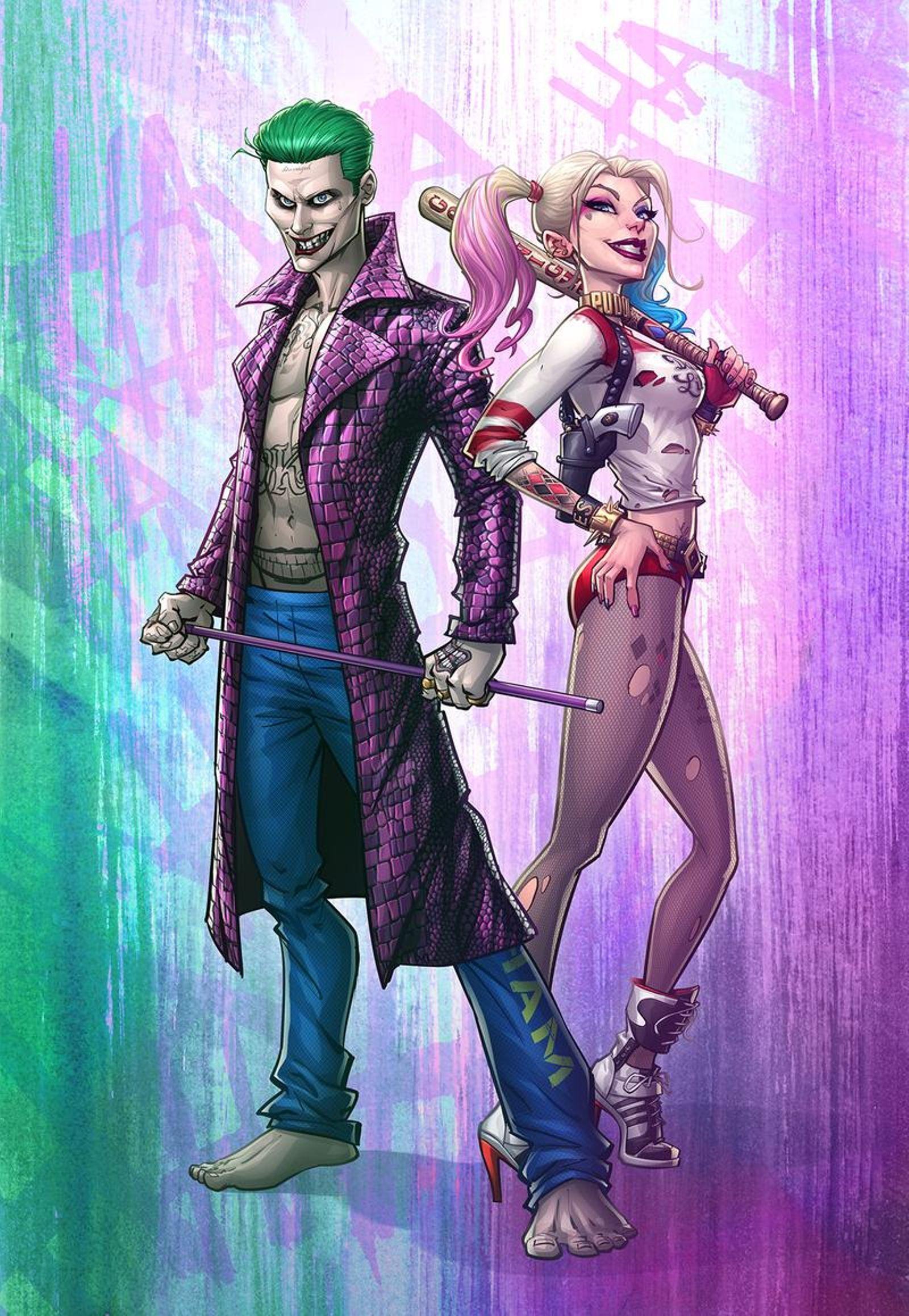 Fun Art Joker Harley Quinn Suicide Squad wallpaper 2018 in Movies