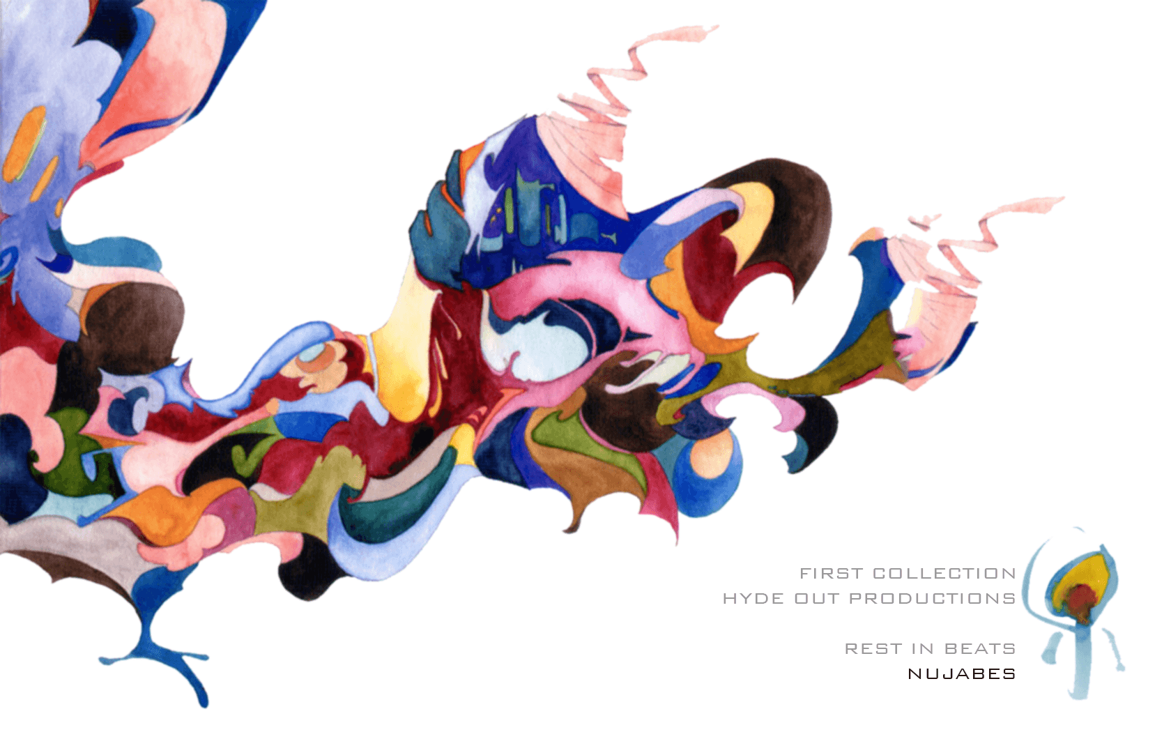 I made this is wallpaper from the artwork of Nujabes' album
