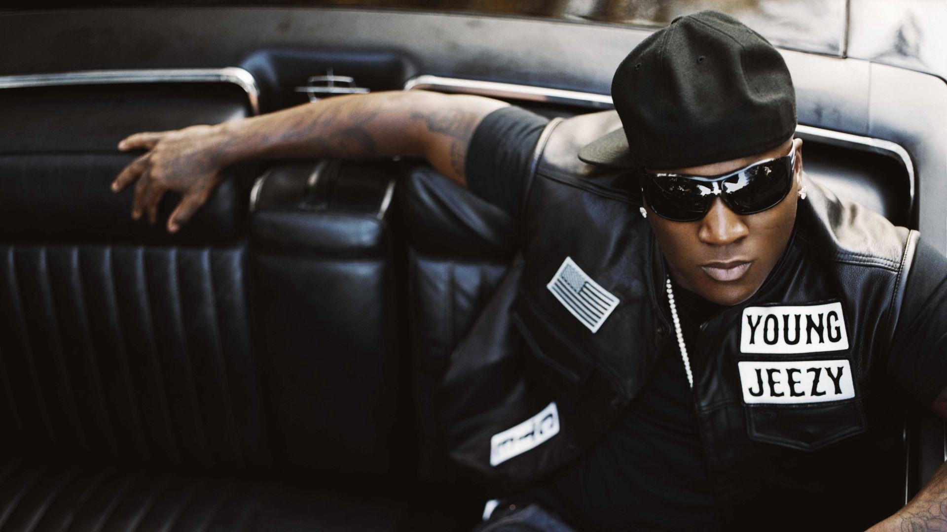 Download wallpaper 1920x1080 young jeezy, cabin, car, tattoo