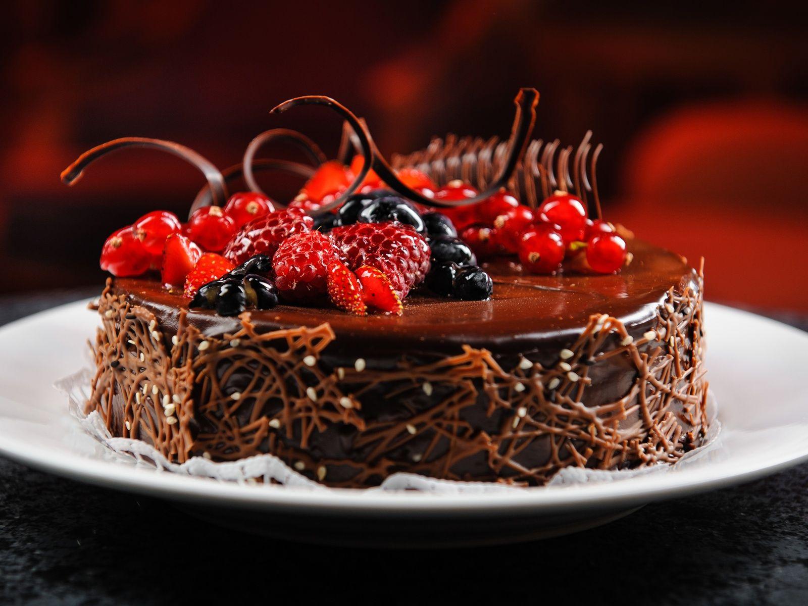 Chocolate Fruit Cake Dessert