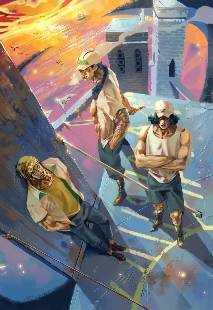 Akainu Sakazuki Kizaru Borsalino Aokiji Kuzan One Piece. Ice
