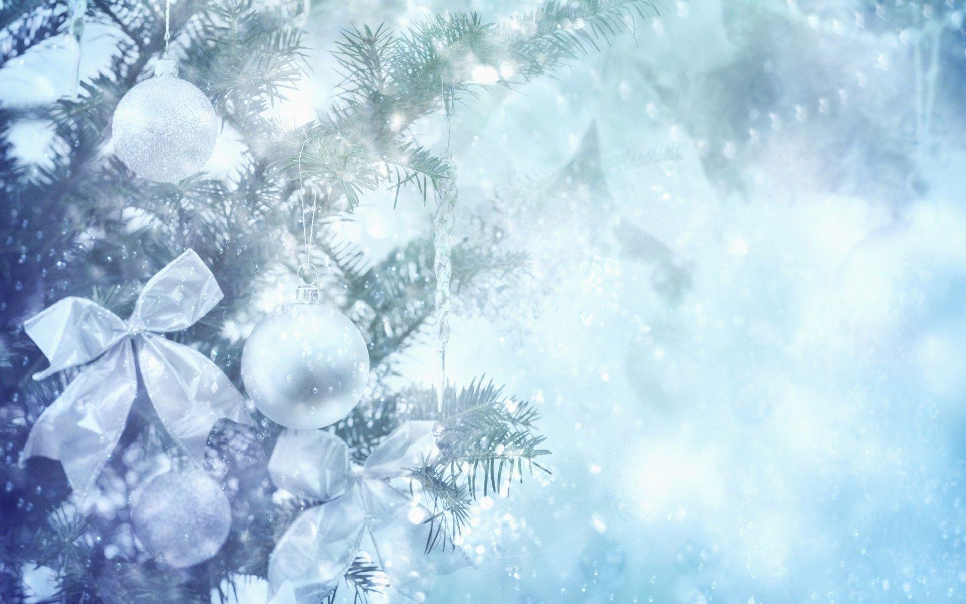 White Christmas backgroundDownload free HD wallpaper