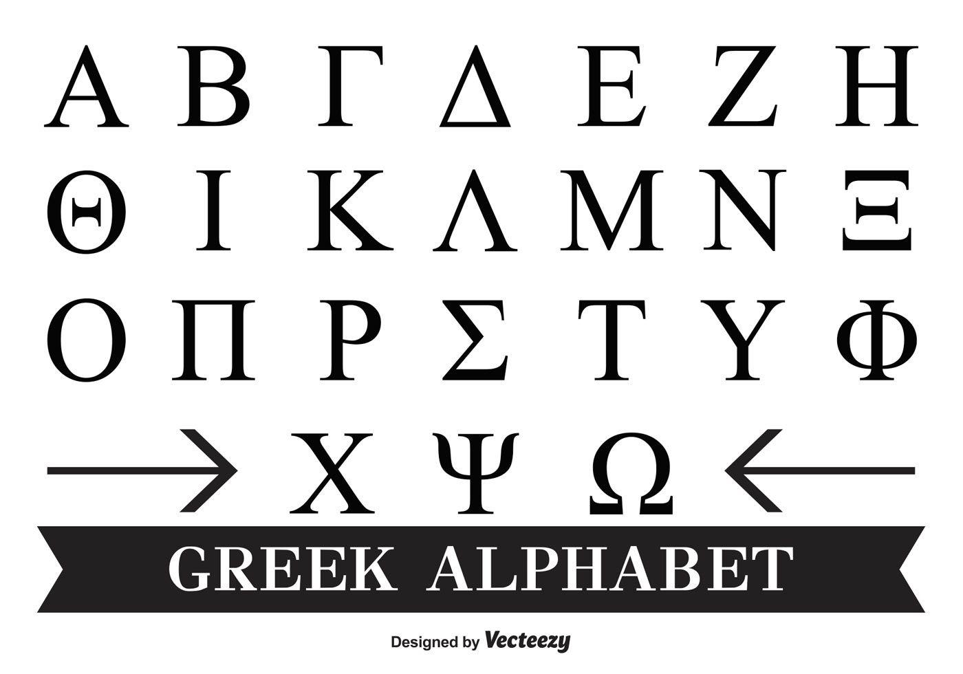 Greek Letters Vector Art, Icon, and Graphics for Free Download