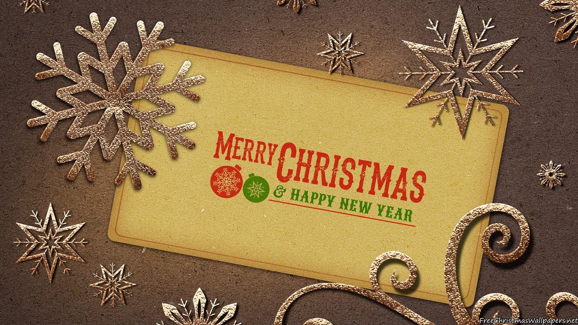Vintage Merry Christmas Note 1920x1080 (1080p)