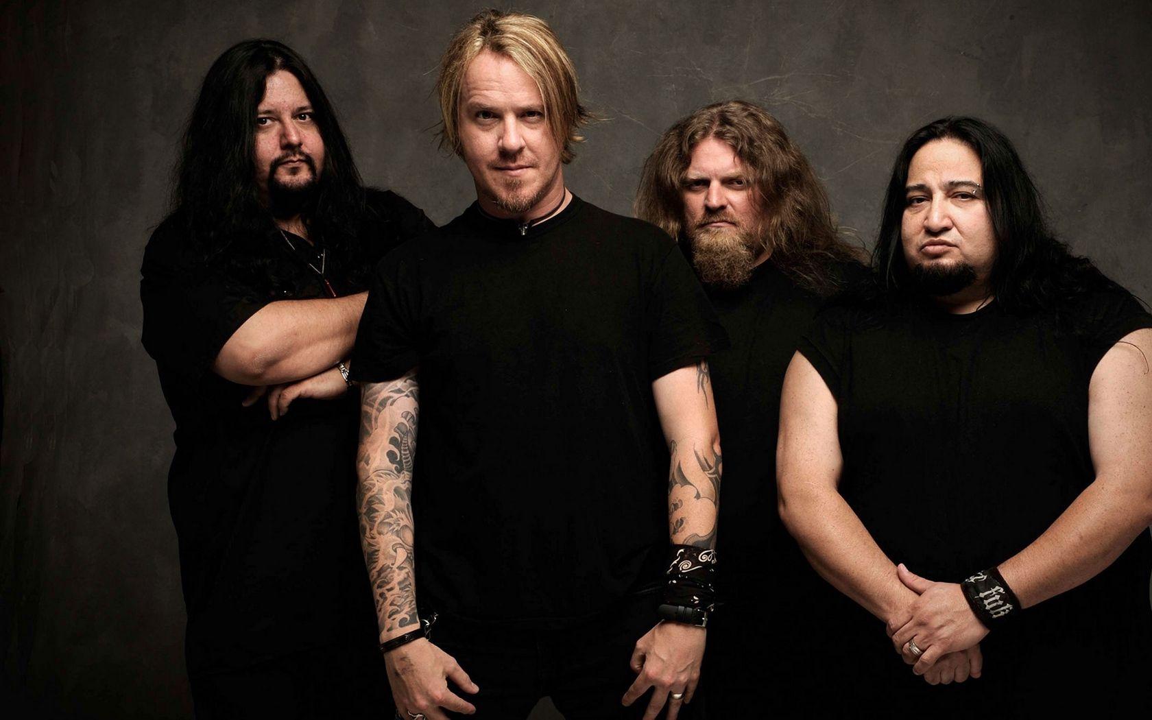 Download wallpaper 1680x1050 fear factory, band, members, tattoo, t