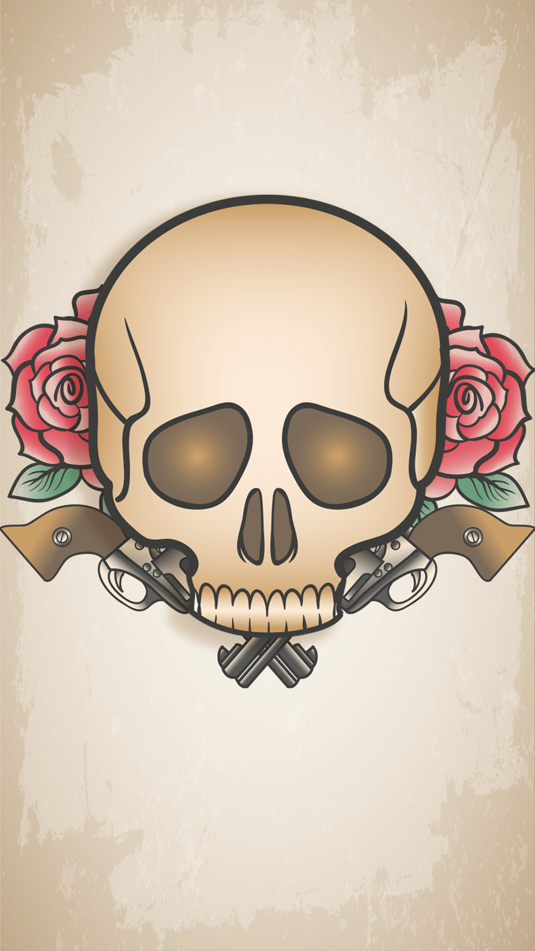 Free HD Skulls And Roses iPhone Wallpaper For Download .0252