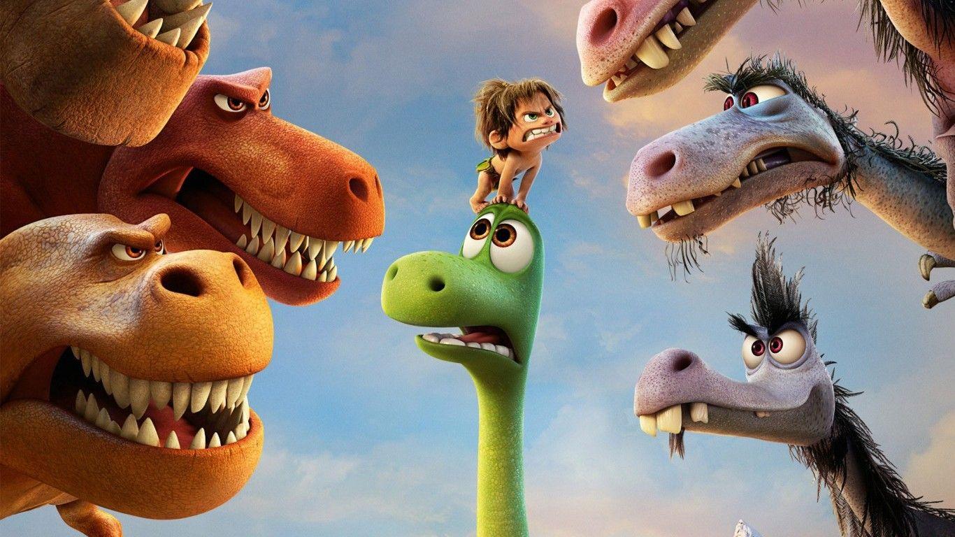 Download 1366x768 The Good Dinosaur 2015 Movie Poster Wallpaper