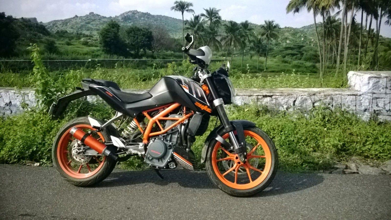 Custom KTM Duke 390 Exhaust wallpaper. Save Your Wallpaper