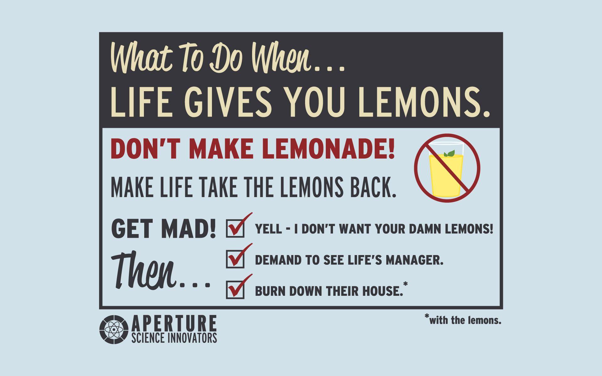 What To Do When Life Gives You Lemons Wallpaperx1200