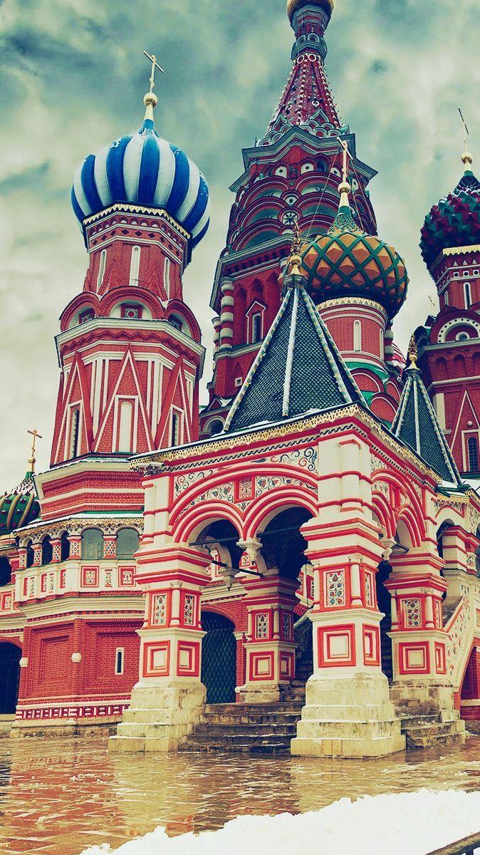 Moscow Russia Historical Building IPhone Wallpaper. St Basils