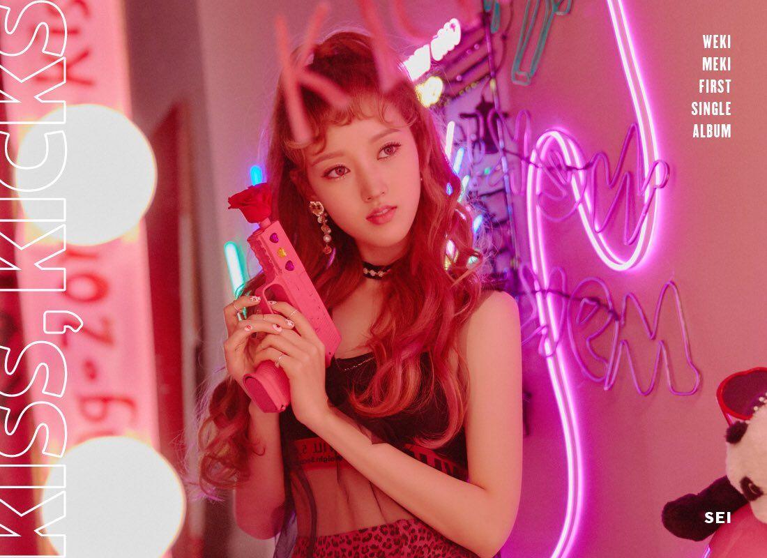 Girl Power K Pop Image Weki Meki 'Kiss, Kicks' Teaser HD Fond