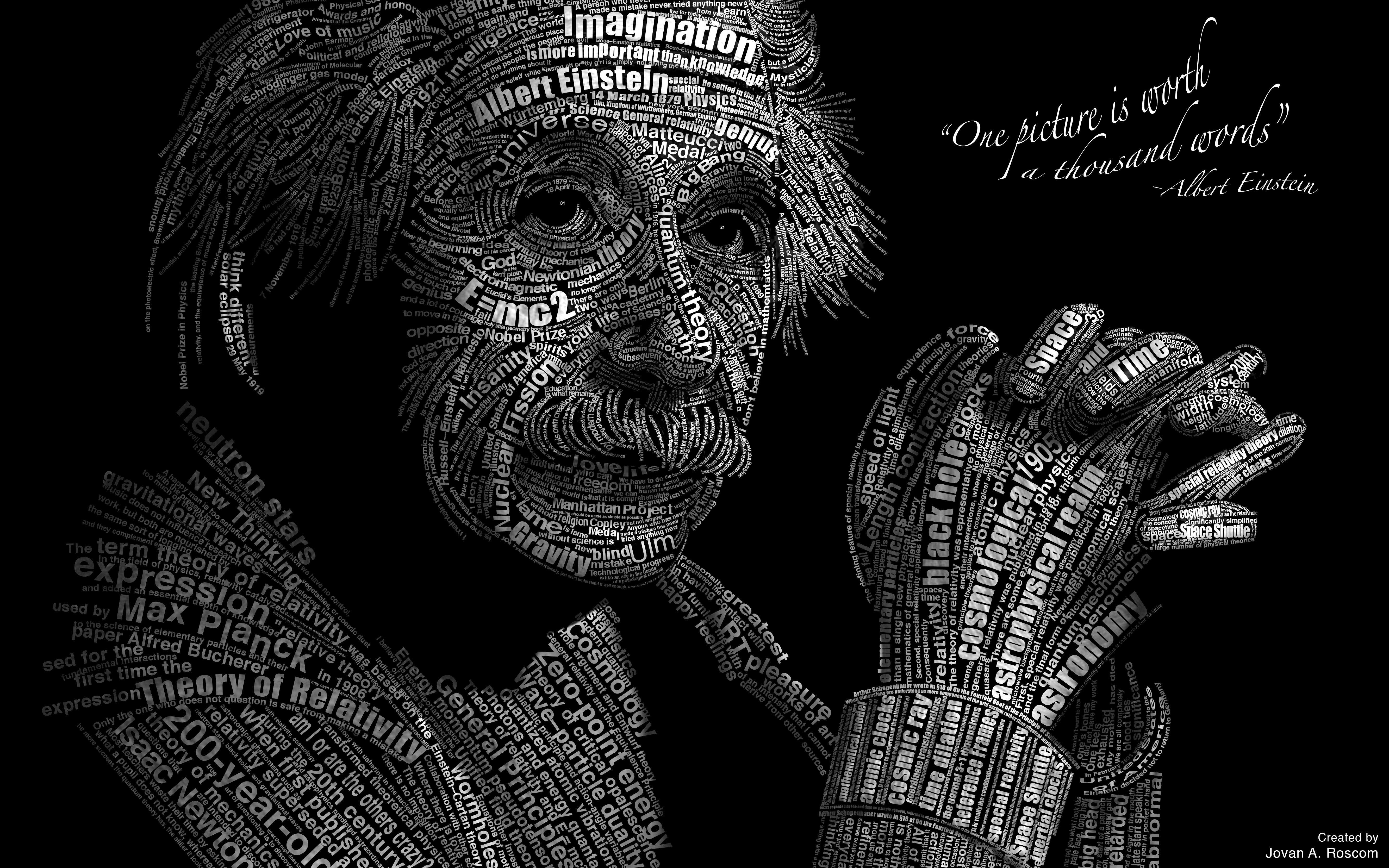 Albert Einstein 5k Retina Ultra HD Wallpaper. Background Image