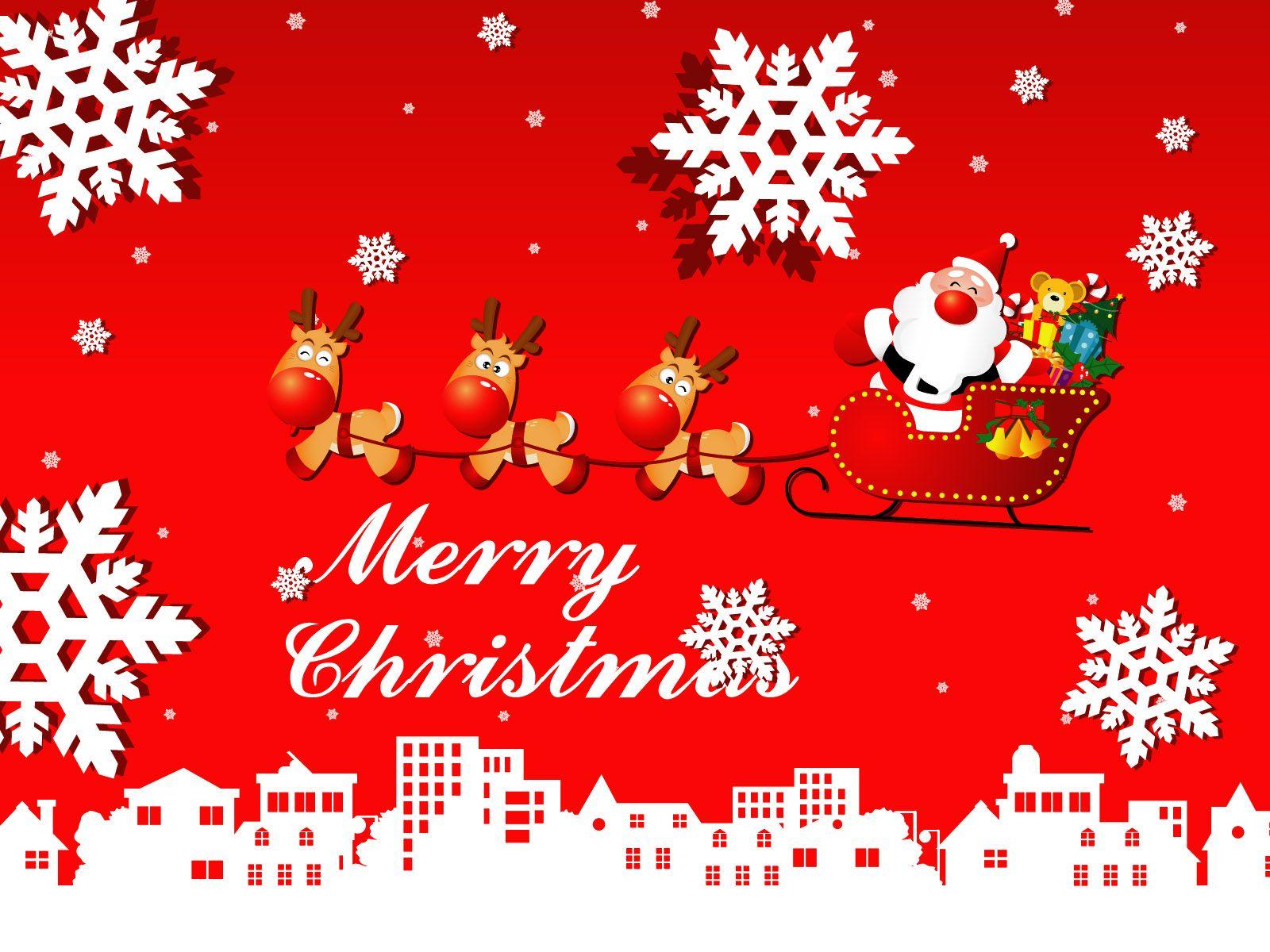 Jolly Santa / Christmas wallpaper and image, picture