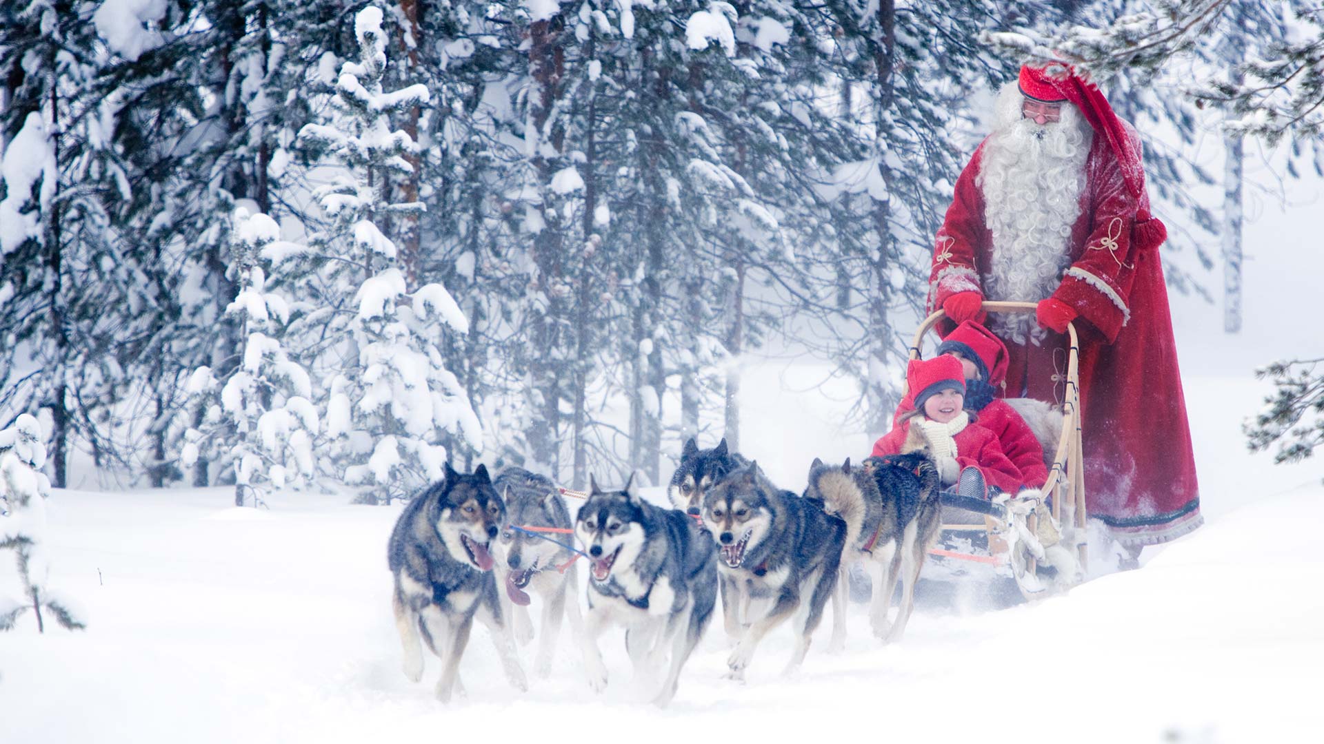 Santa Claus Village in Finnish Lapland. Xmas in the North