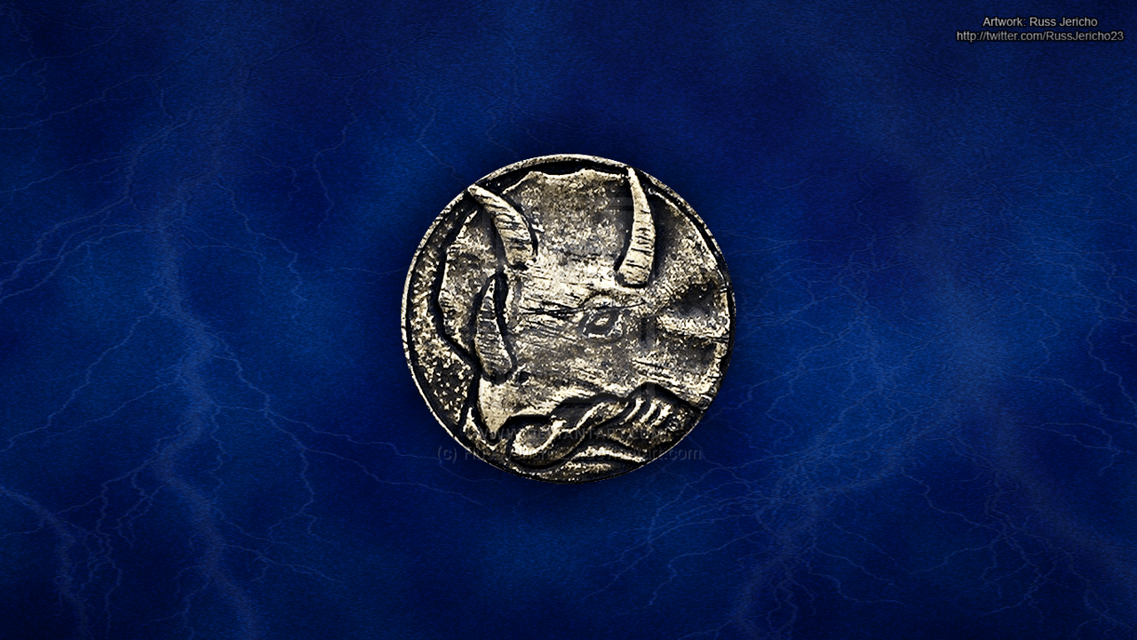 MMPR Blue Ranger Triceratops Coin Wallpaper