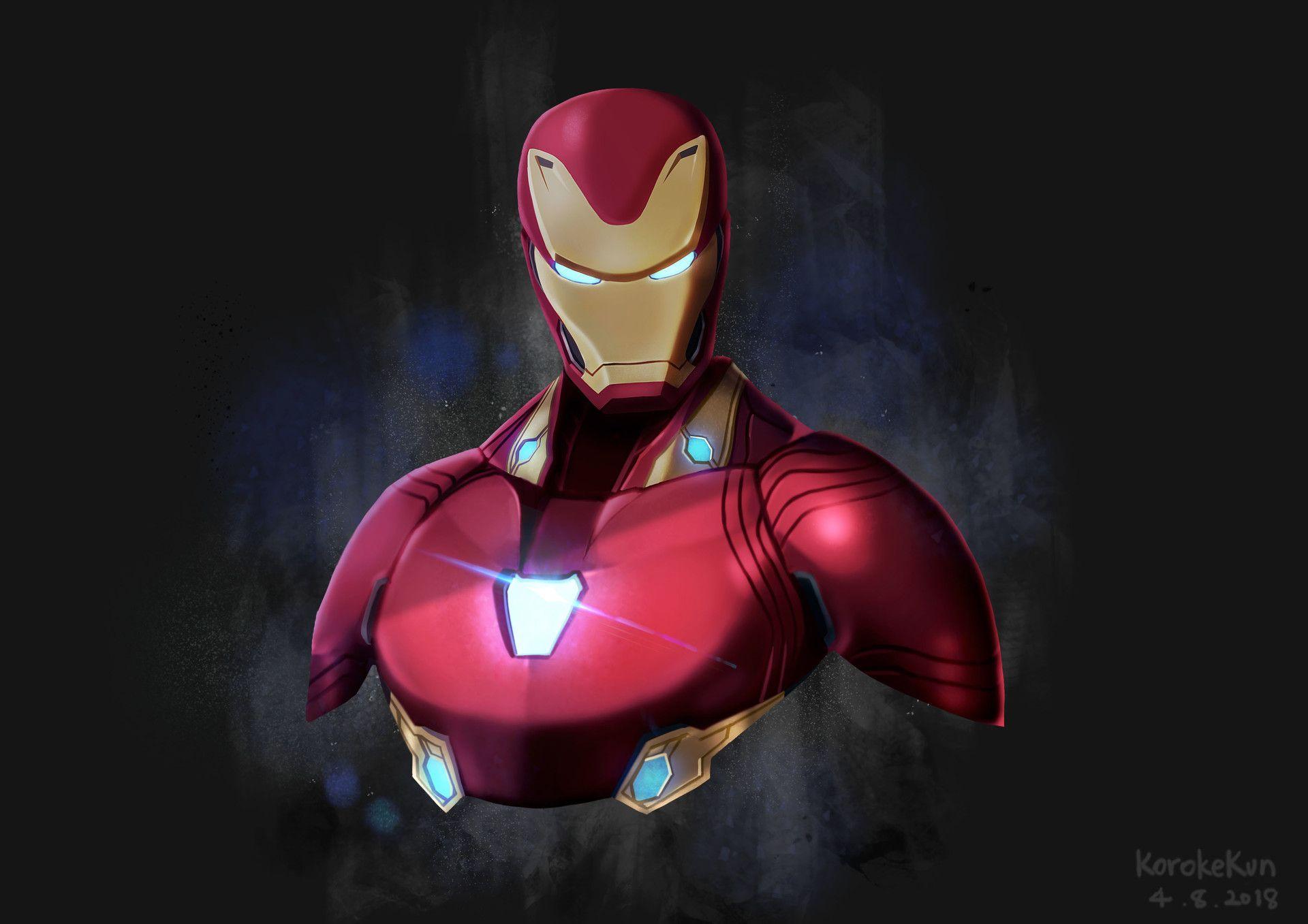 Iron Man Avengers Infinity War Artwork 1366x768 Resolution