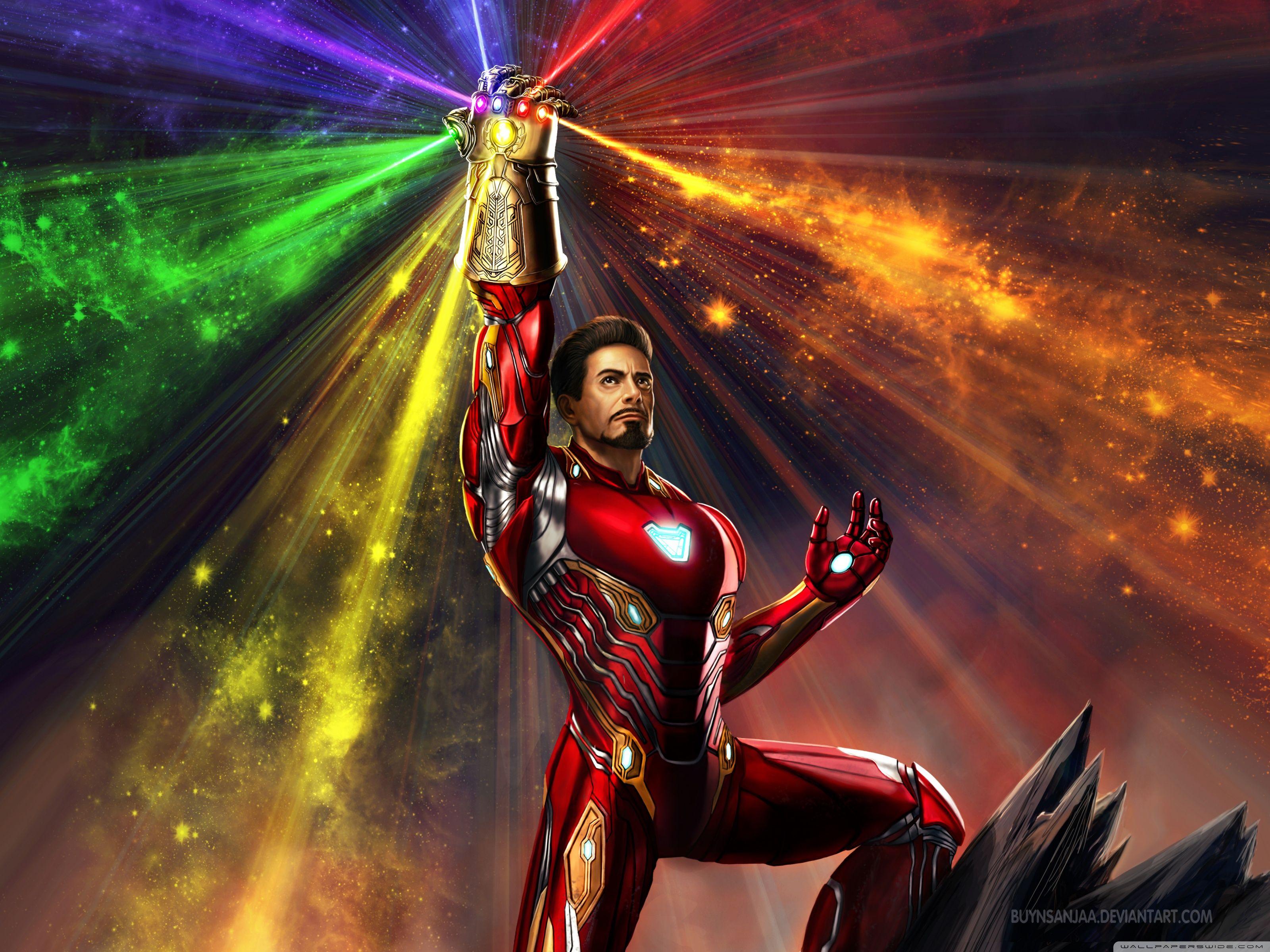 Iron Man Infinity Gauntlet ❤ 4K HD Desktop Wallpaper for 4K Ultra