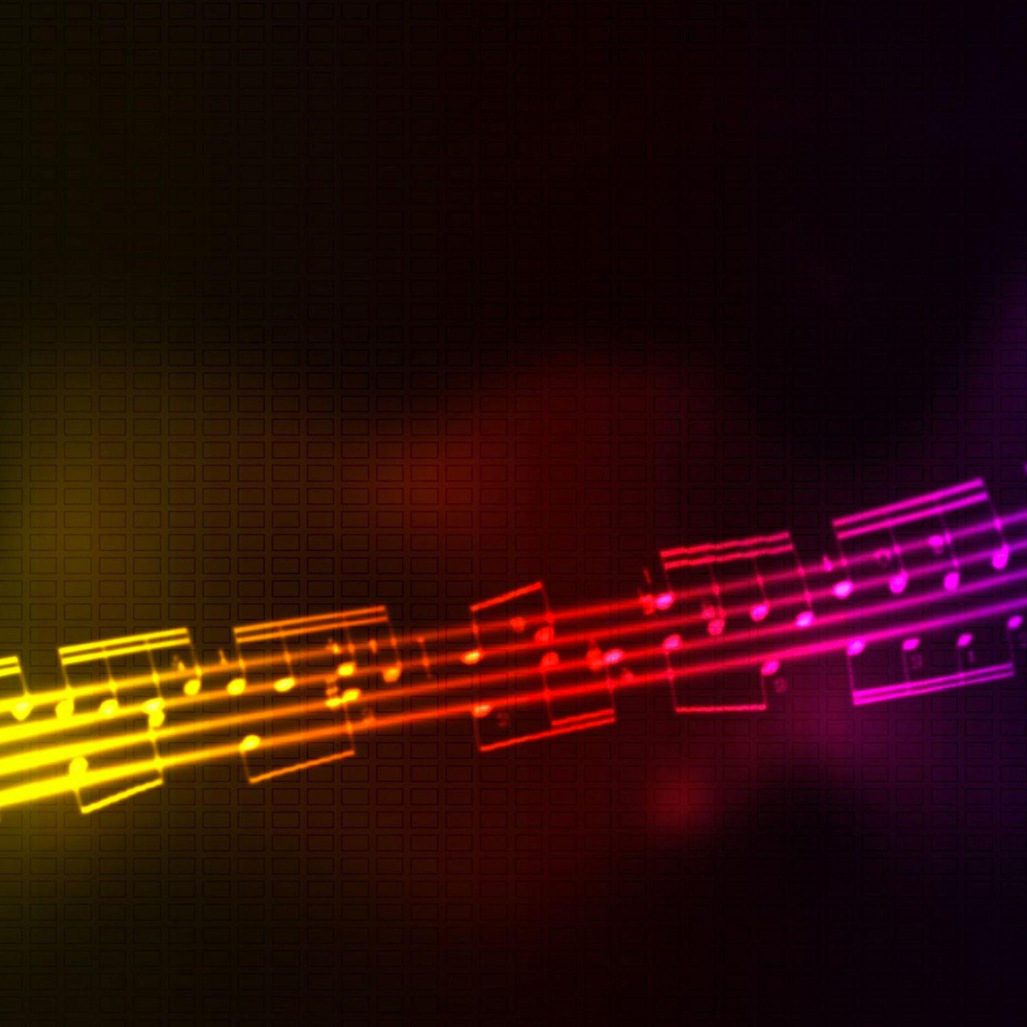 Music Multicolor Wallpaper for iPhone X, 8, 7, 6