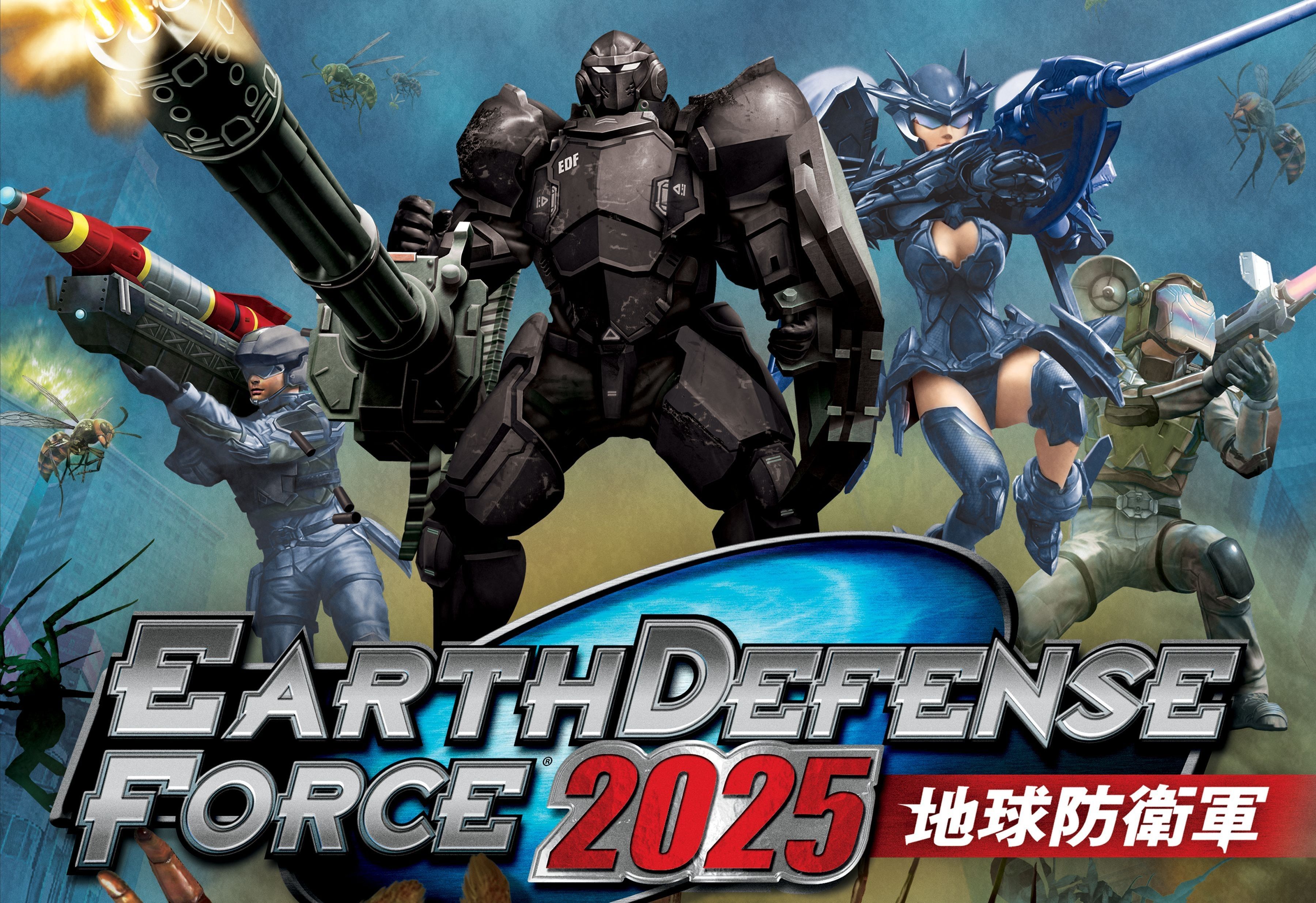 Wallpaper Earth Defense Force Tokyo Game Show poster, 4k