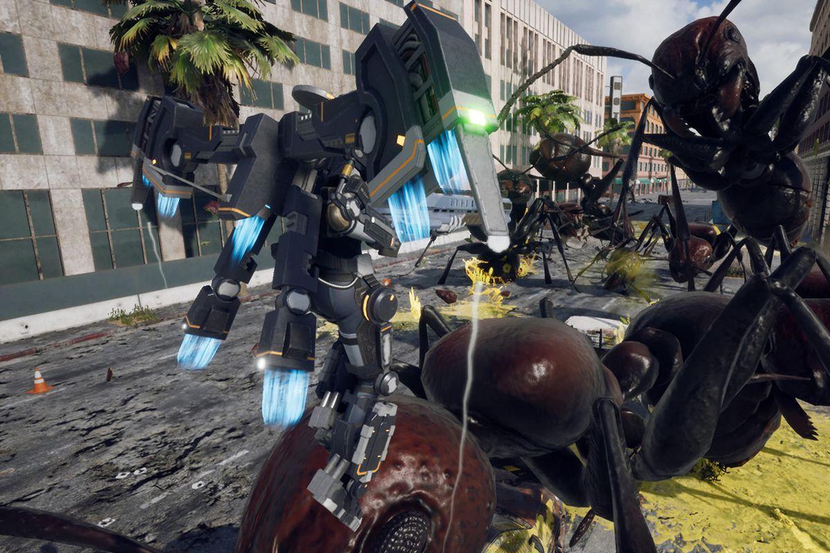Iron Rain is a new style of Earth Defense Force