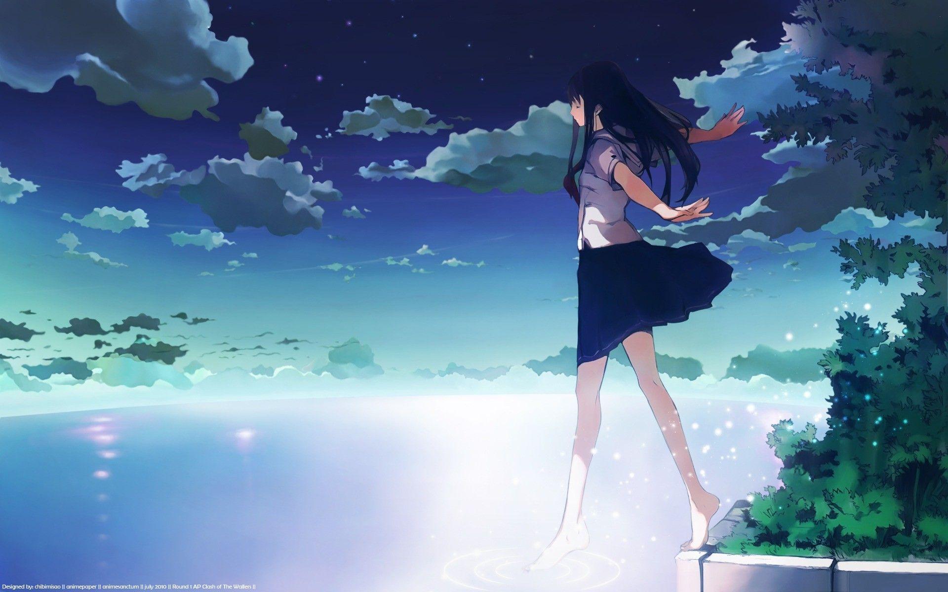 Alone Anime Girl HD Wallpaper 21322