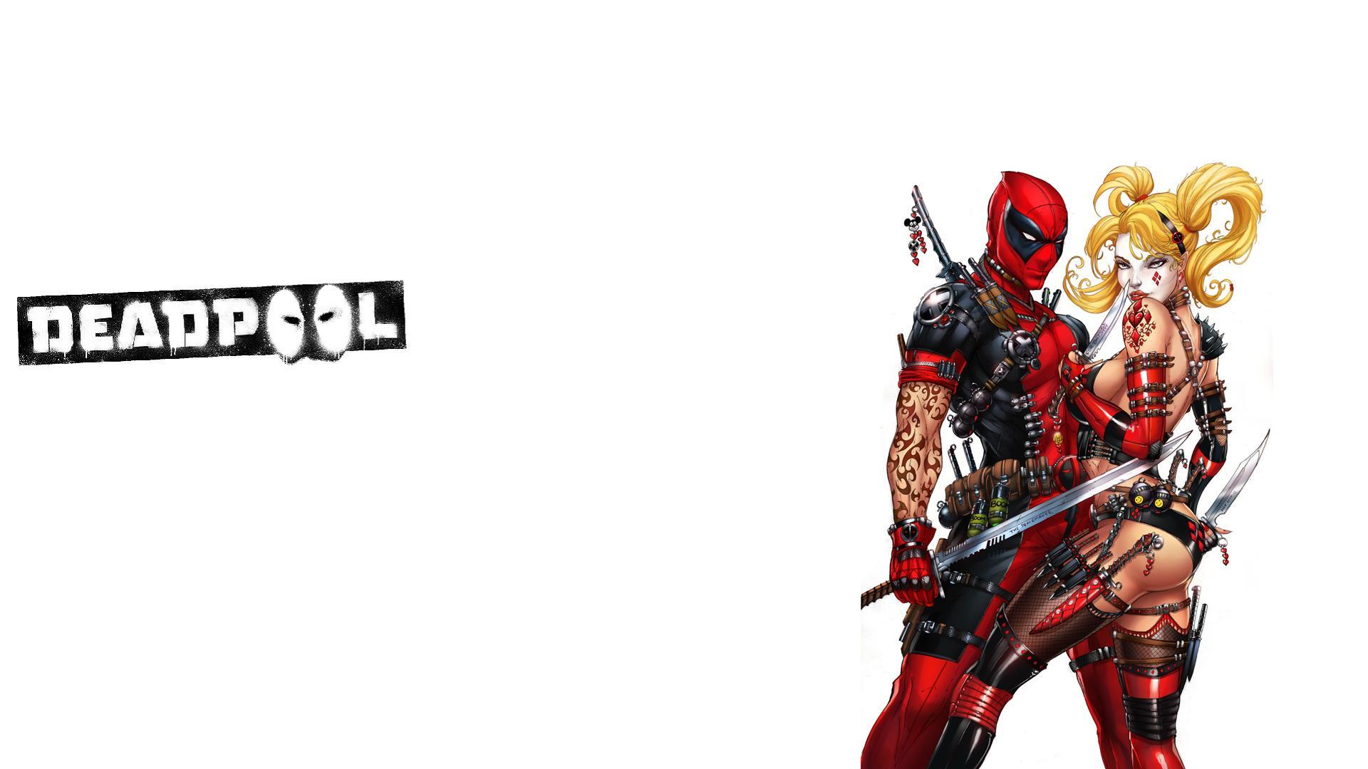 Deadpool n Harley Quinn wallpaper enjoy (1080p)