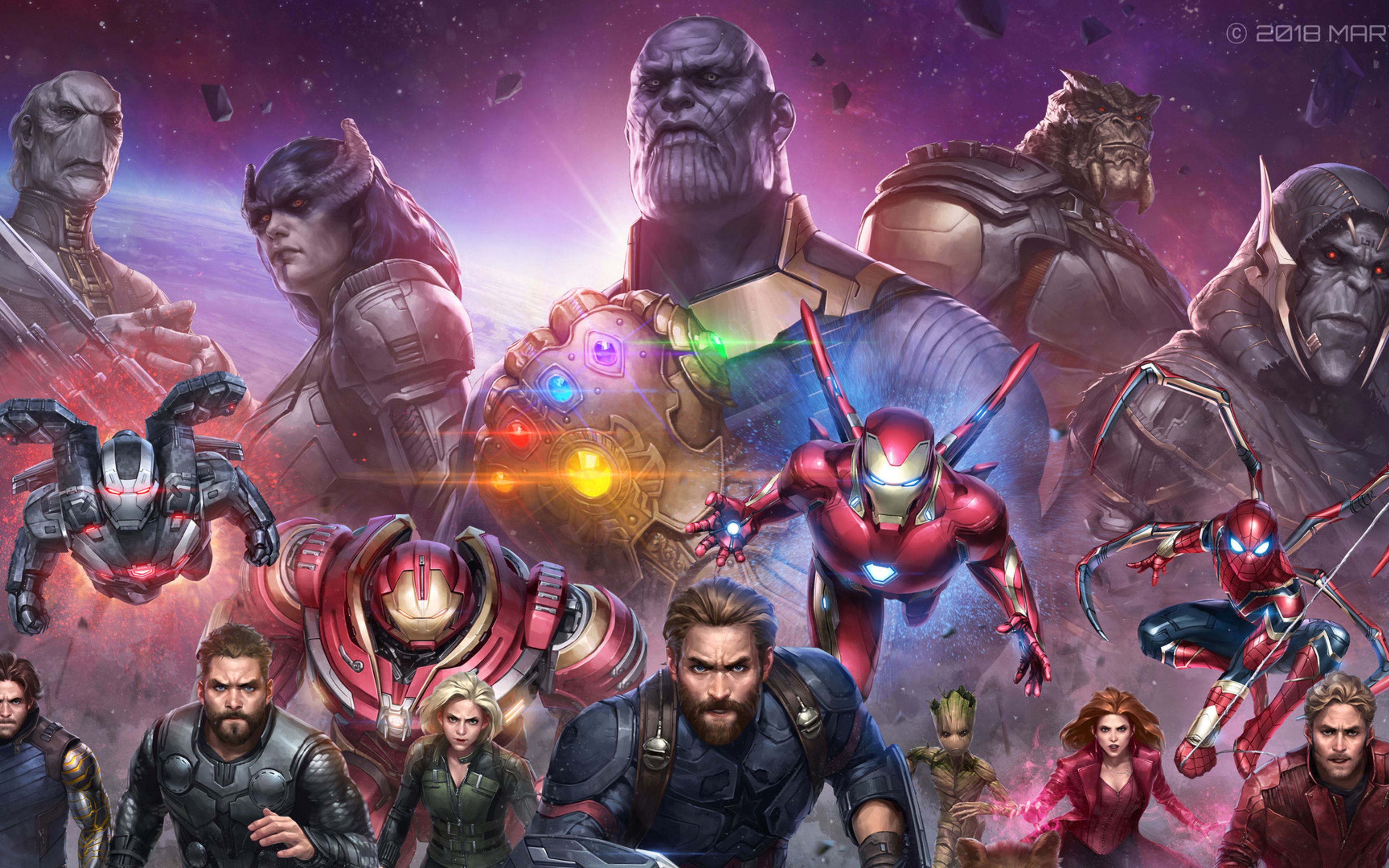 Avengers Infinity War Future Marvel Fight 4k HD 4k