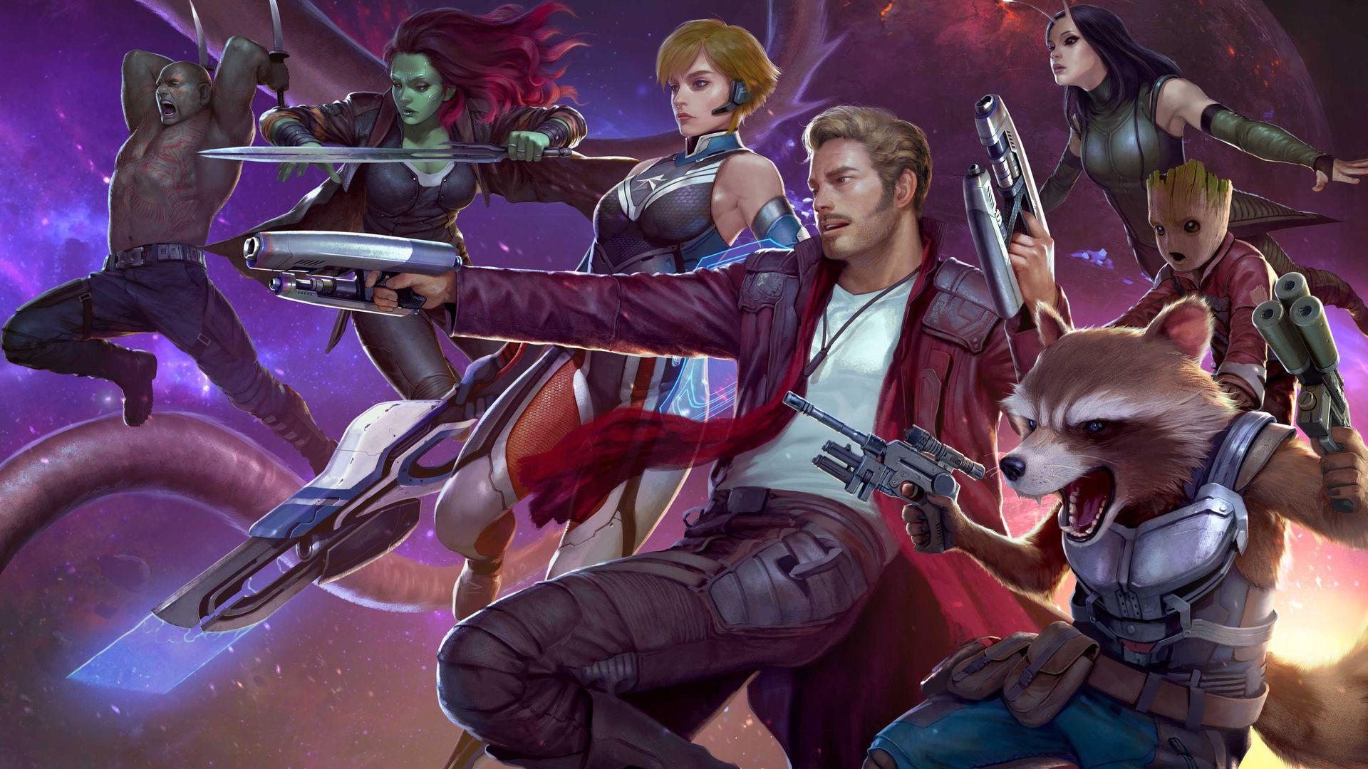 Guardians Of The Galaxy Marvel Future Fight Laptop Full HD