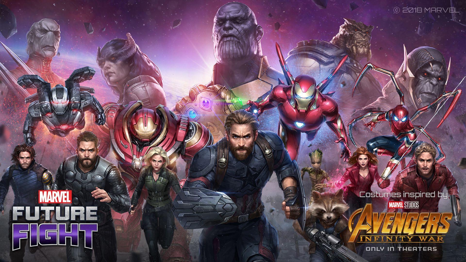 Marvel Future Fight 4.0 Key Art (Marvel's Infinity War). Marvel