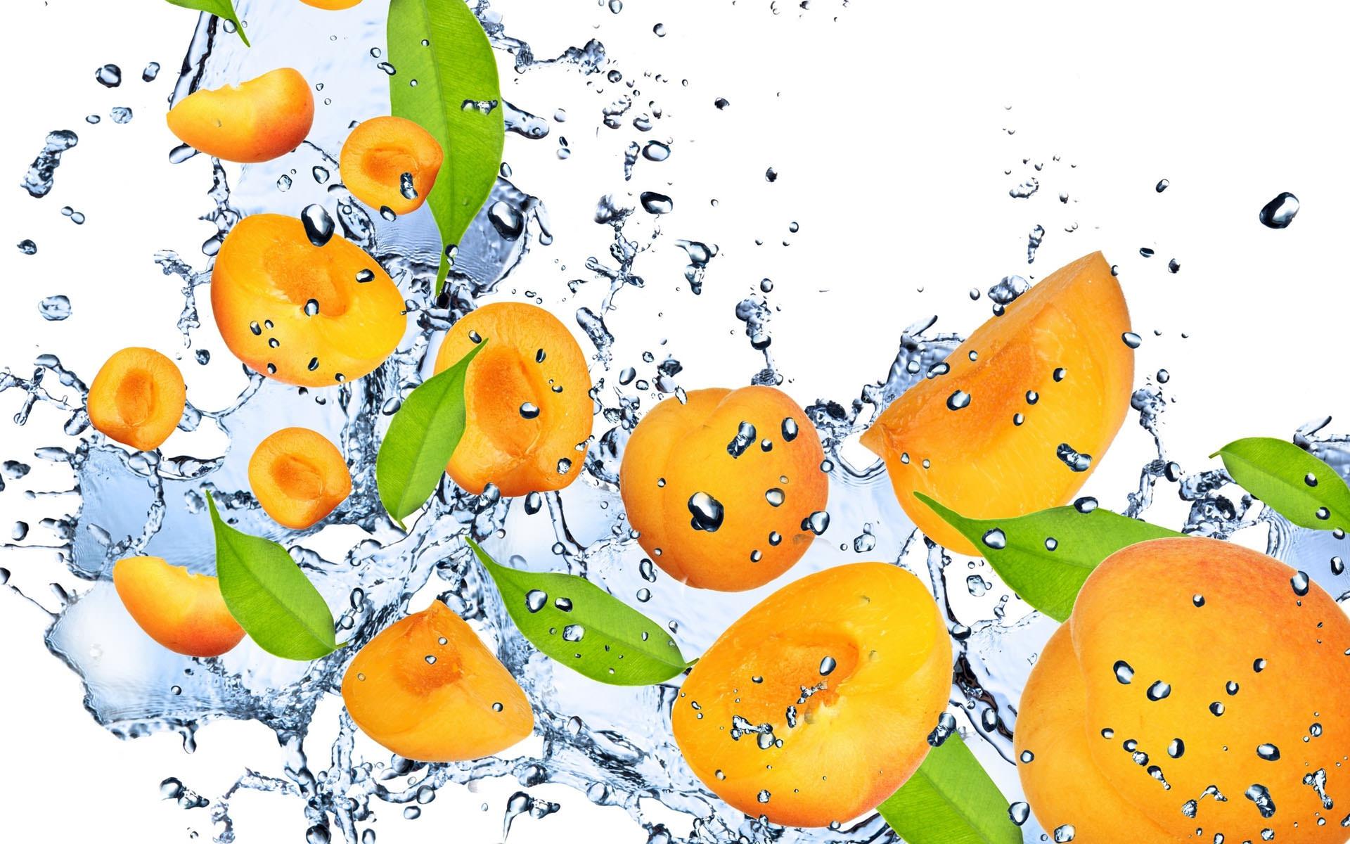 Splashing Apricot HD wallpaper. HD Latest Wallpaper