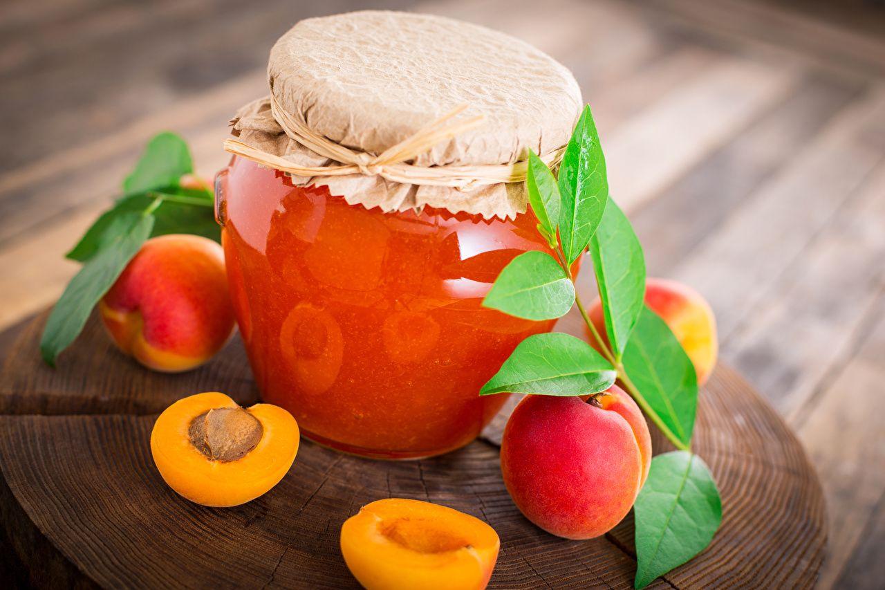 Wallpaper Apricot Fruit preserves Jar Food