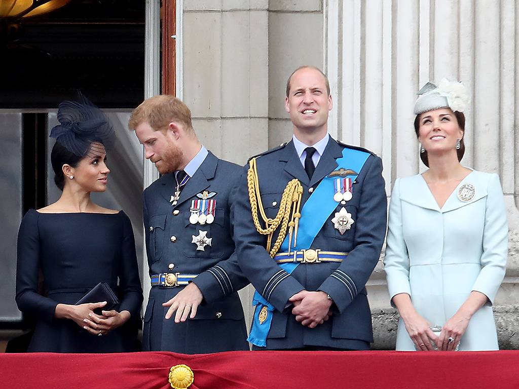 Meghan Markle, Kate Middleton, princes William and Harry turn heads