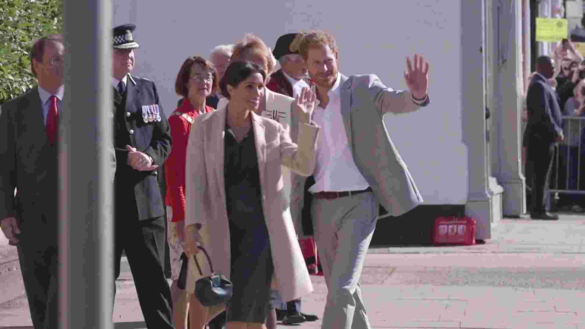 Prince Harry and Duchess Meghan visit Sussex for the first time