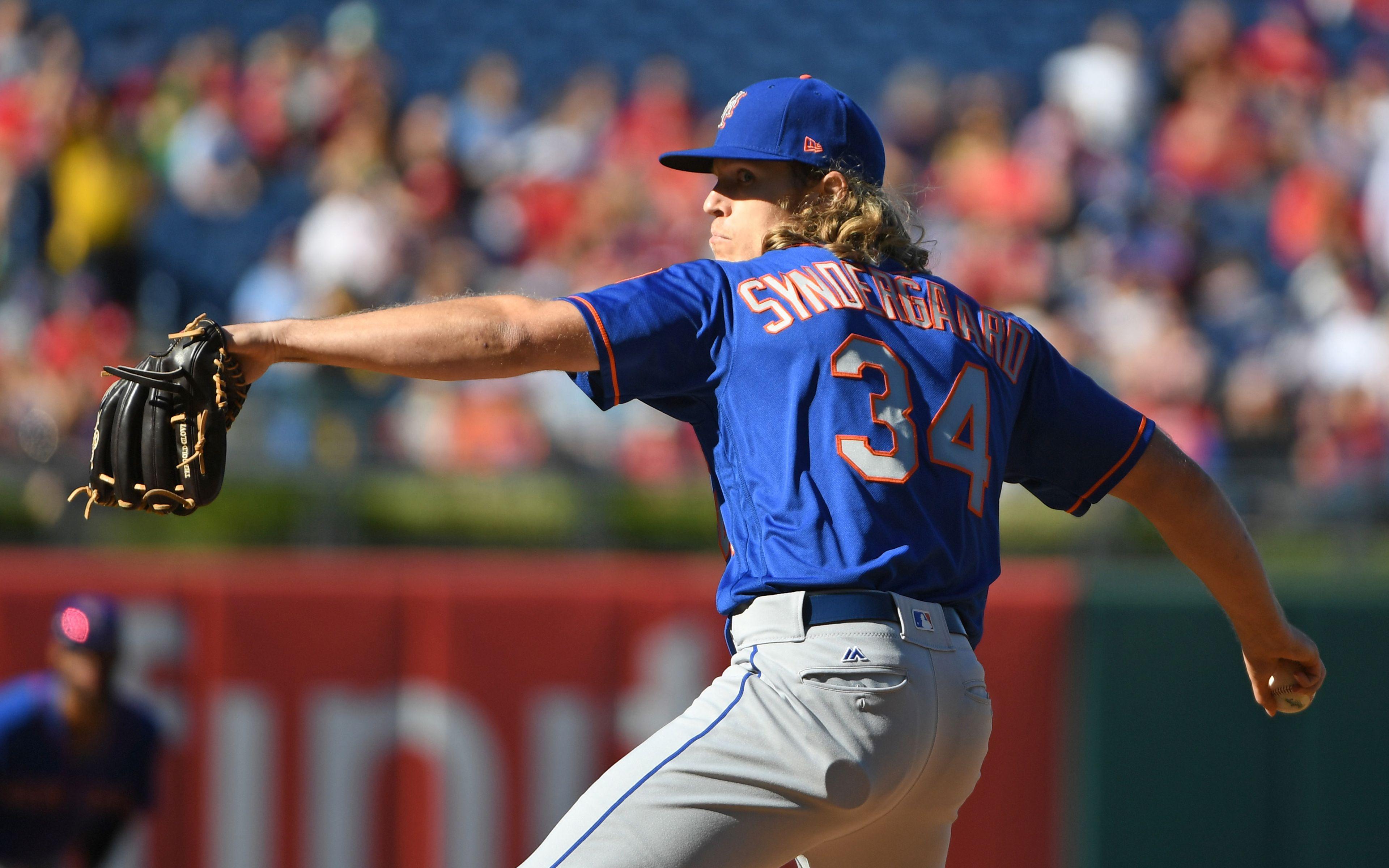 Download wallpaper Noah Syndergaard, 4k, baseball, New York Mets