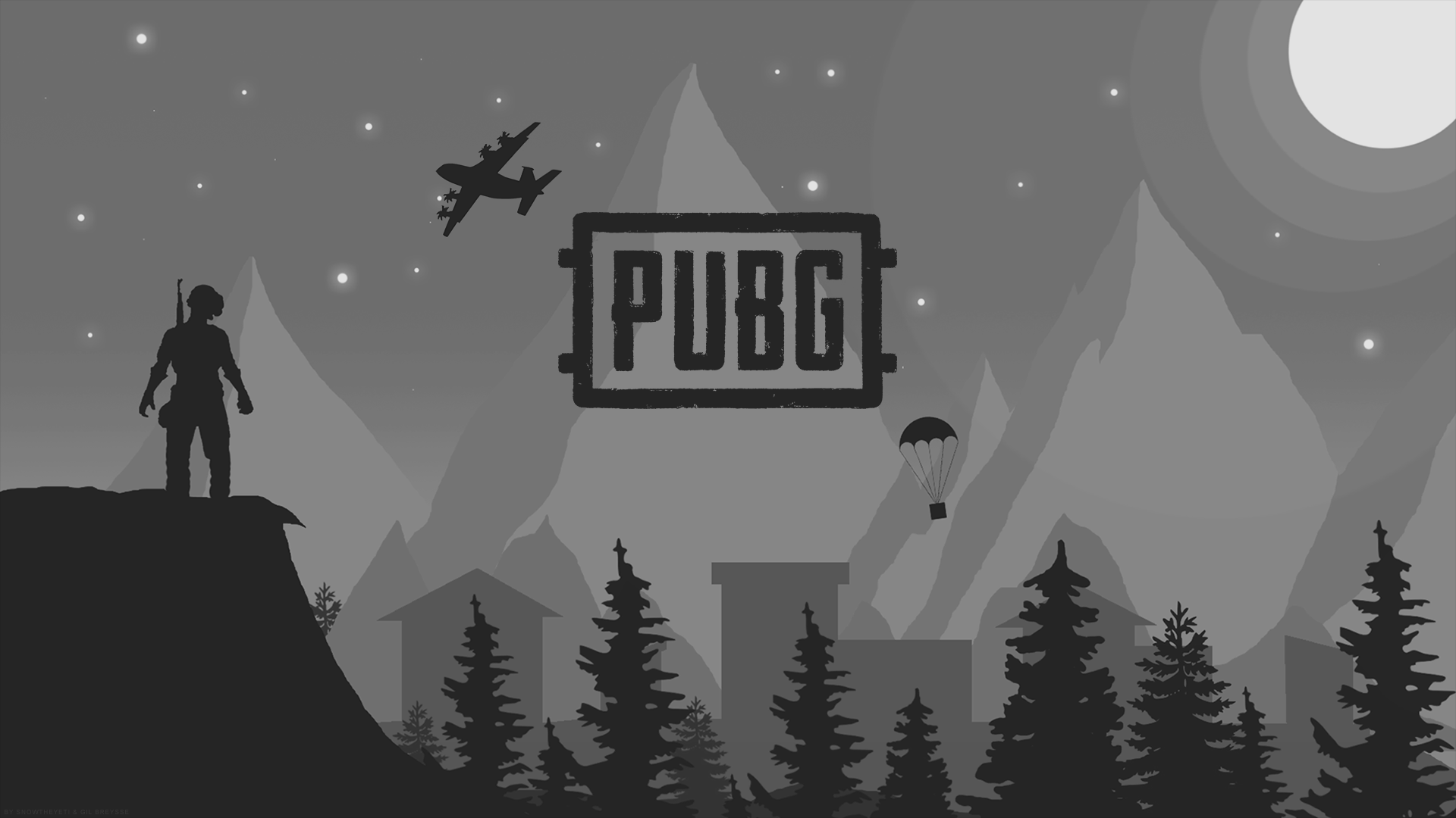 Pubg черно белая (120) фото