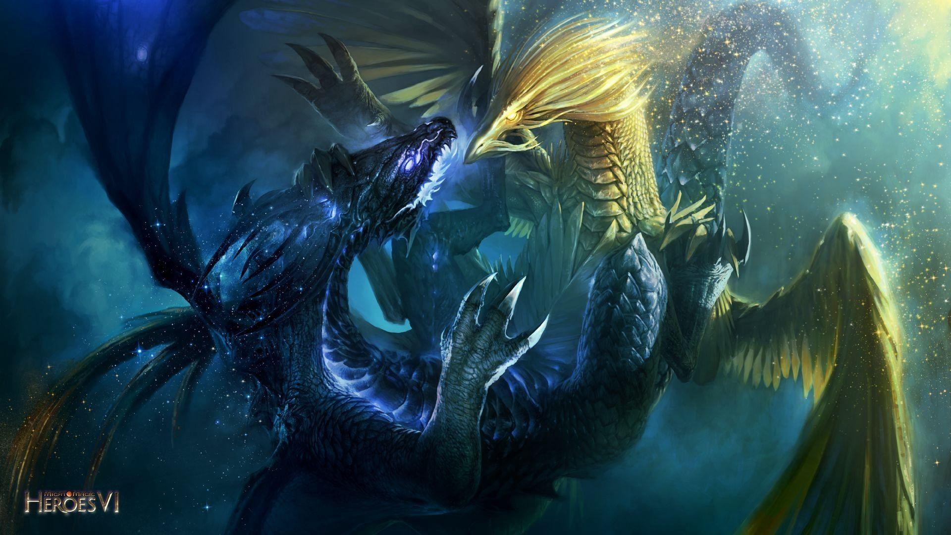 Download wallpaper 1920x1080 might and magic heroes dragons