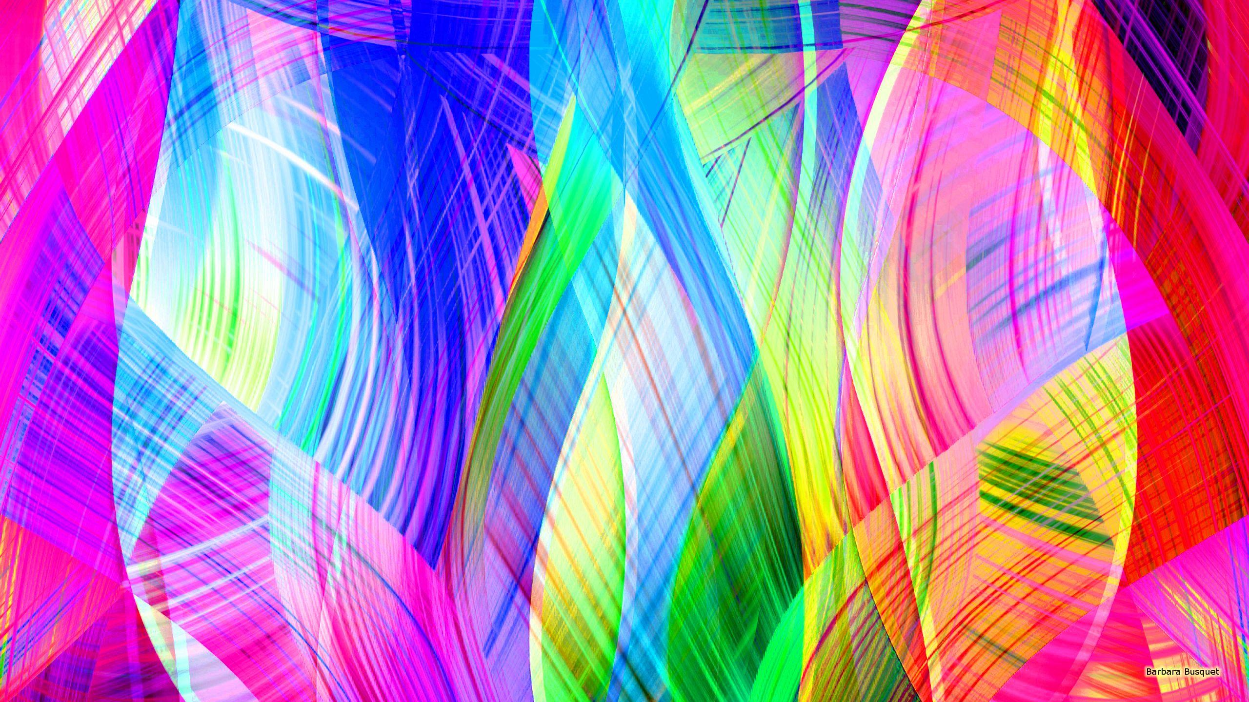 Colored curves HD Wallpaper