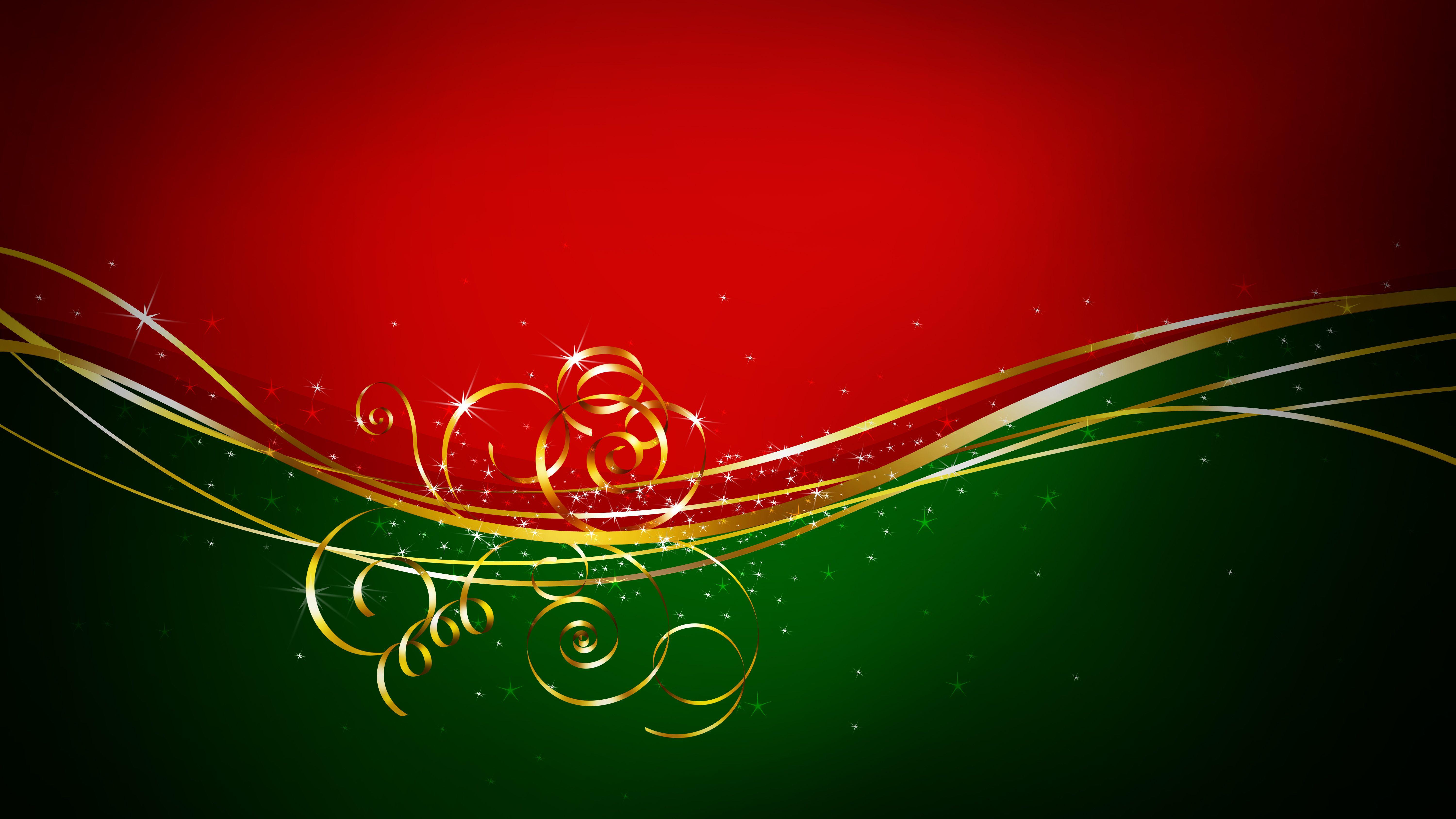 Simple Red And Green Christmas Wallpaper