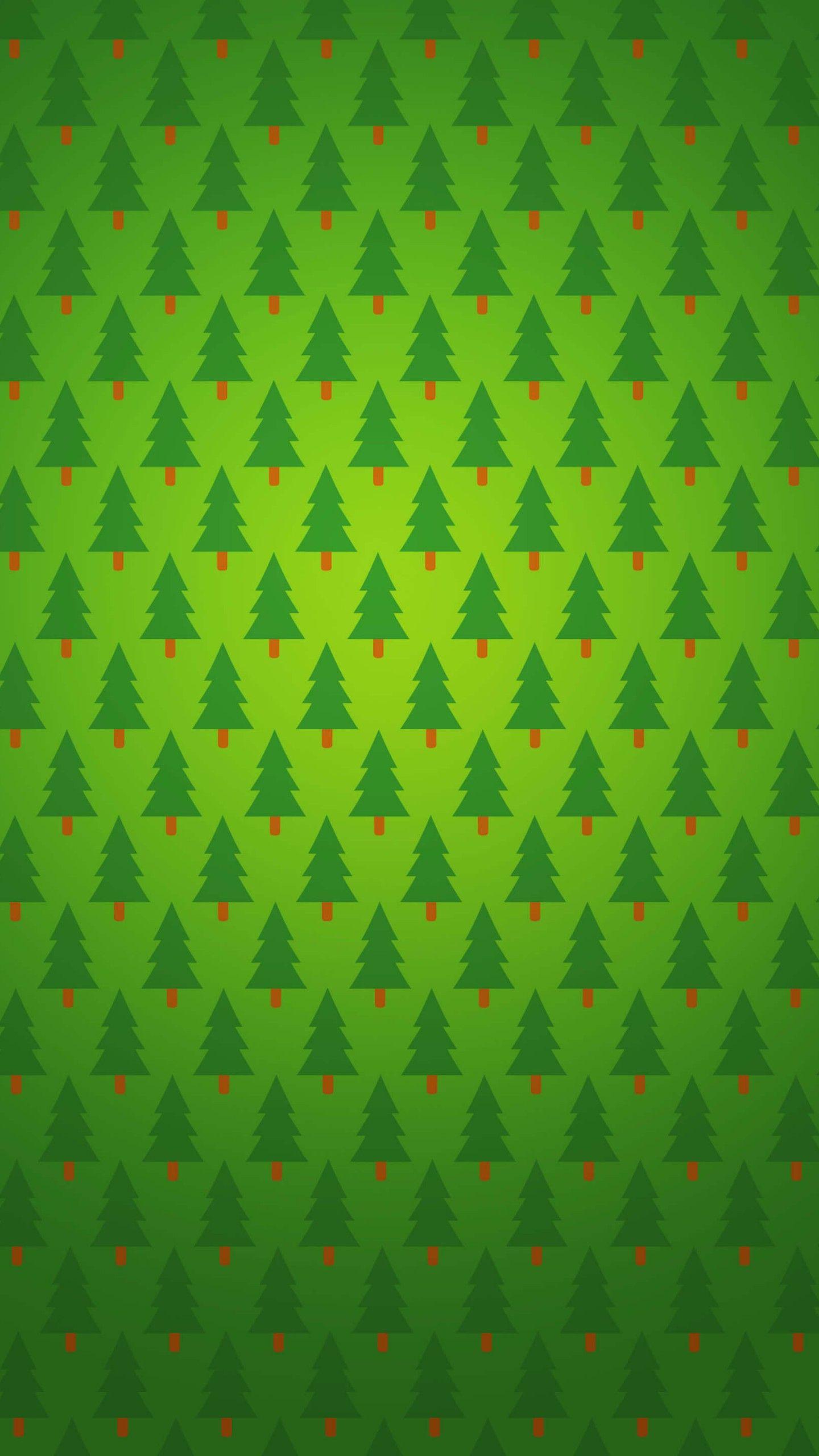 Christmas Tree Pattern Galaxy S6 Wallpaper (1440x2560)