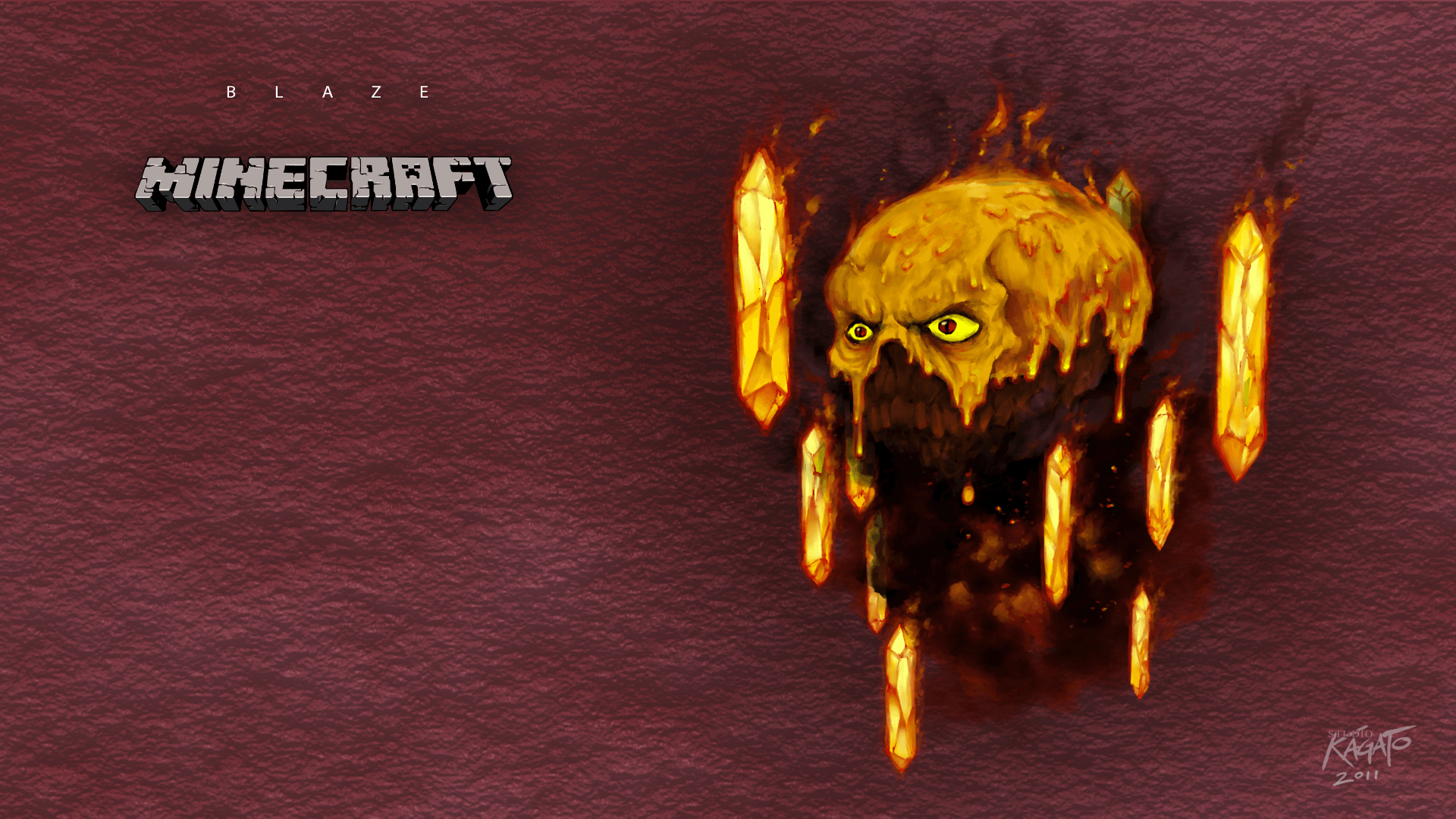 Fond d'écran Minecraft : Blaze
