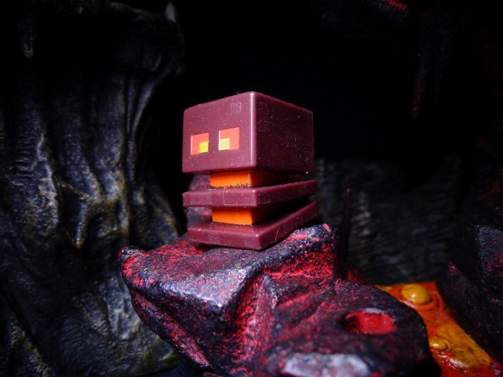 Magma Cube. The slimes of the Nether, Magma Cubes are sprin