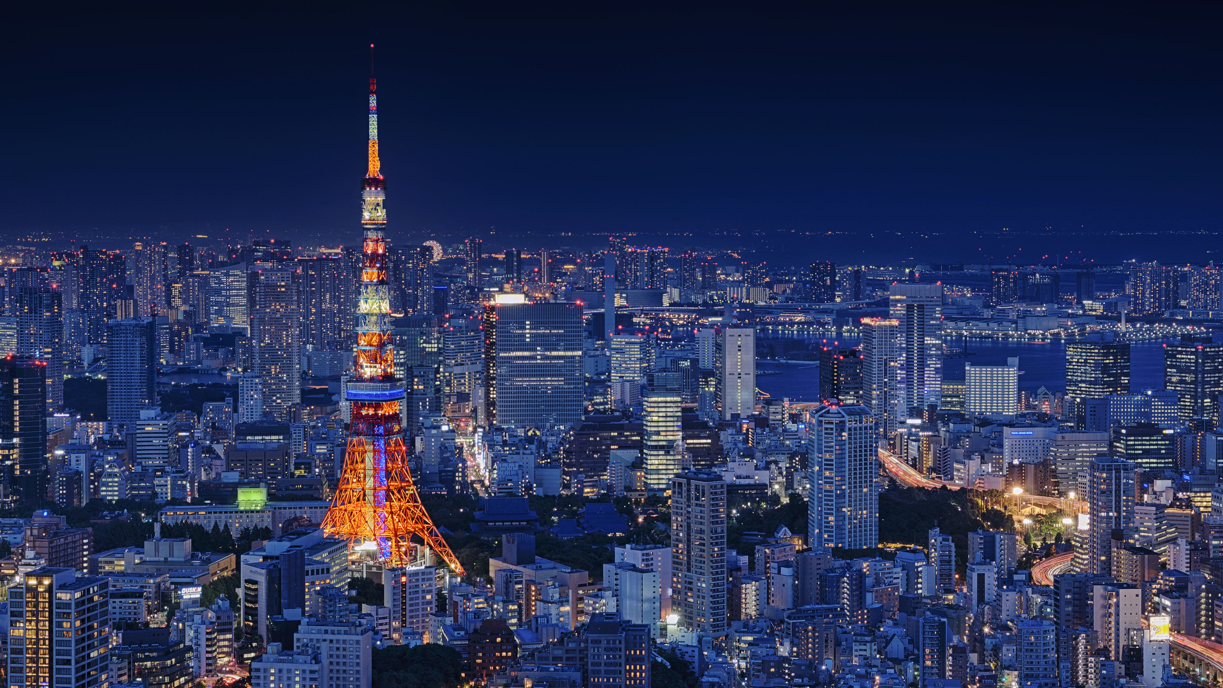 Tokyo Tower, Night, City Ultra HD Desktop Background Wallpaper for 4K UHD  TV : Tablet : Smartphone